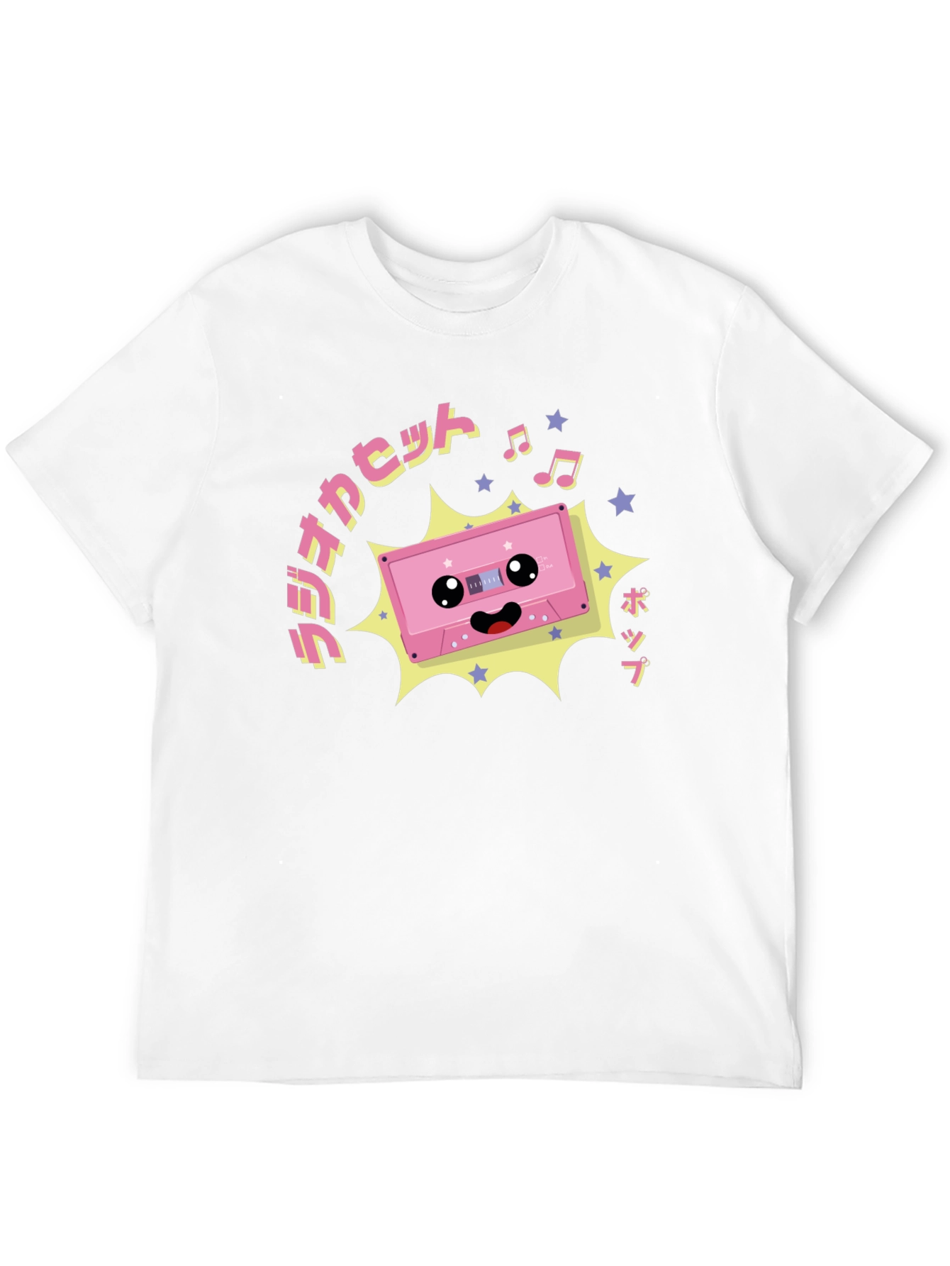 Kawaii Cassette Tape Graphic T-Shirt