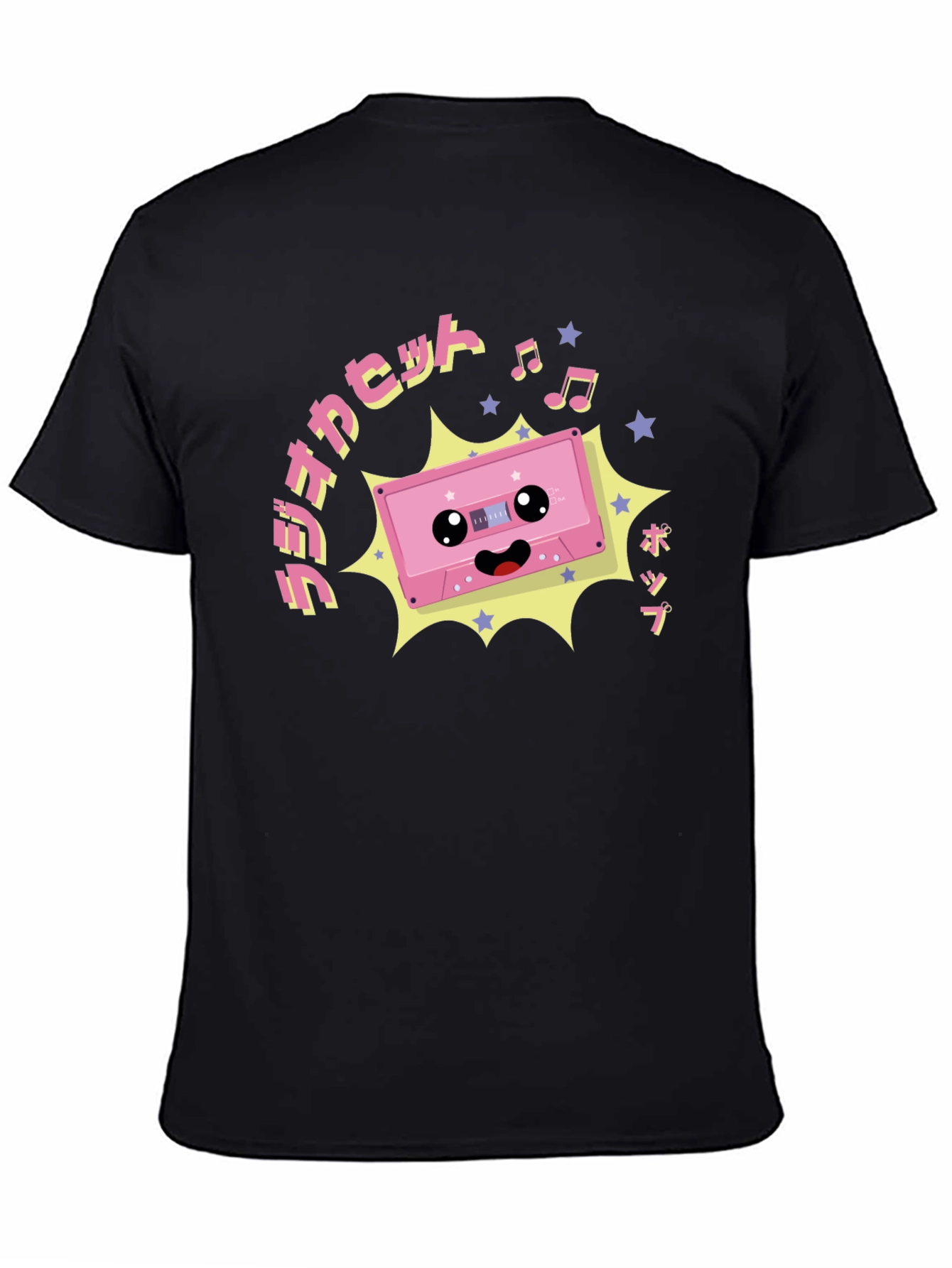 Kawaii Cassette Tape Graphic T-Shirt