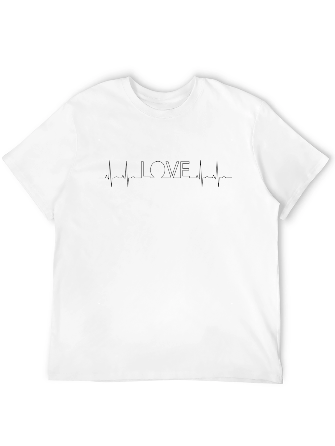 Love Heartbeat Black Graphic Tee