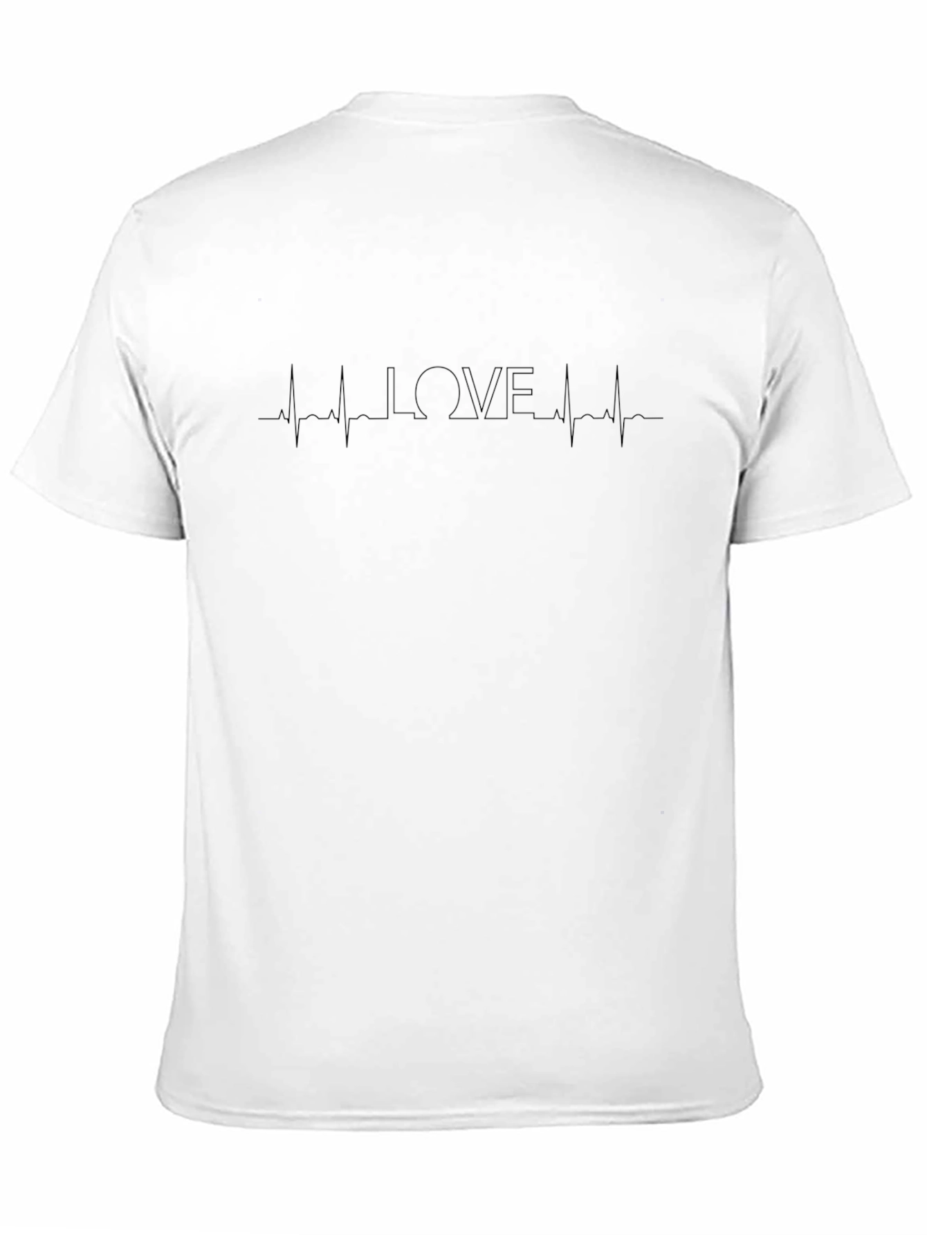 Love Heartbeat Black Graphic Tee