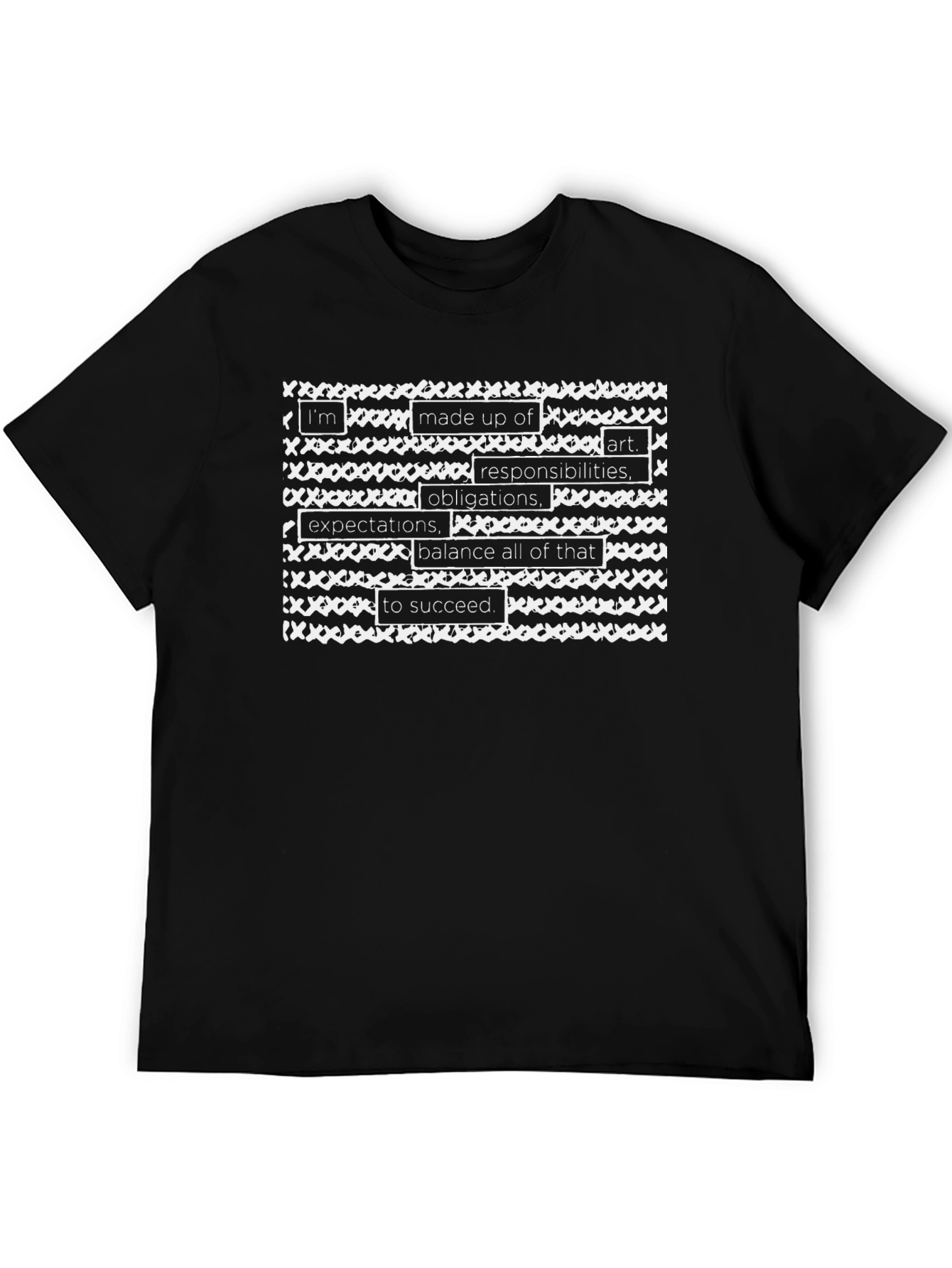 Made Up Of T-Shirt - Black