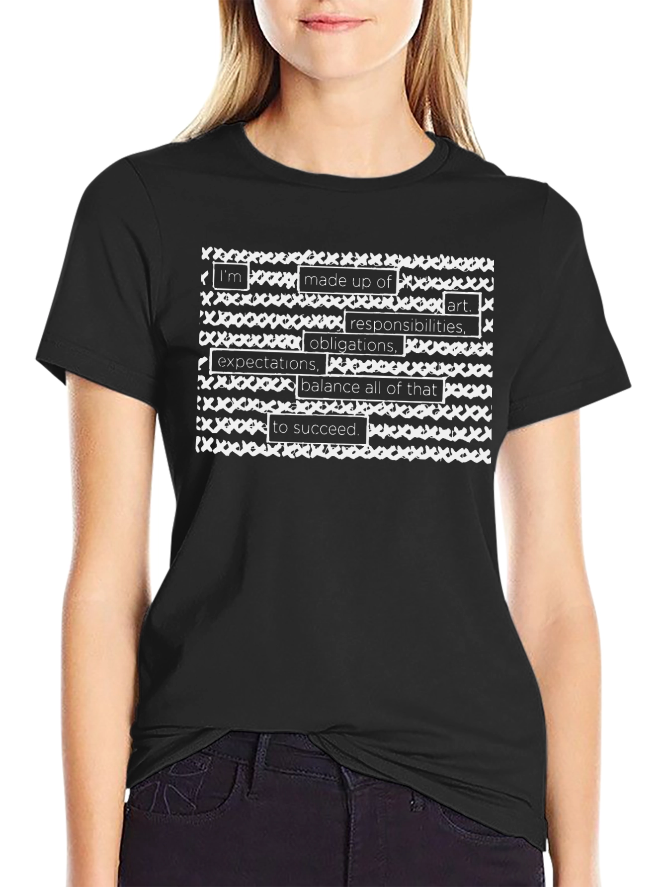 Made Up Of T-Shirt - Black