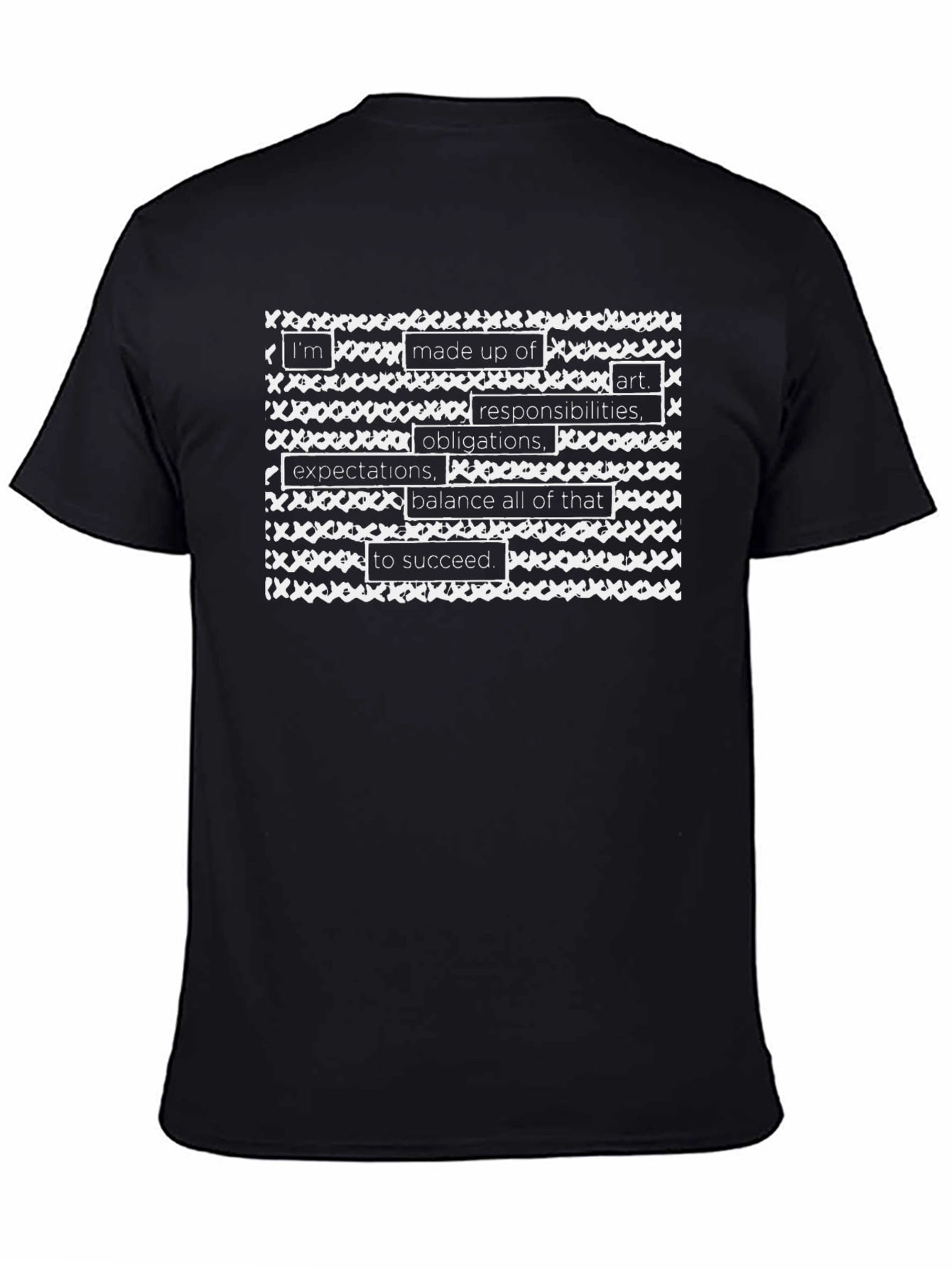 Made Up Of T-Shirt - Black
