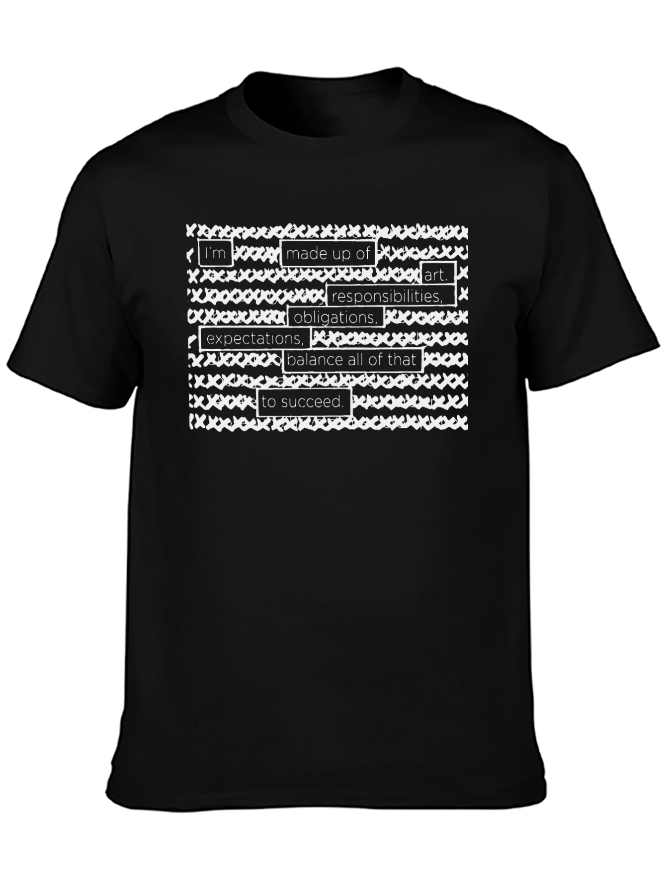 Made Up Of T-Shirt - Black