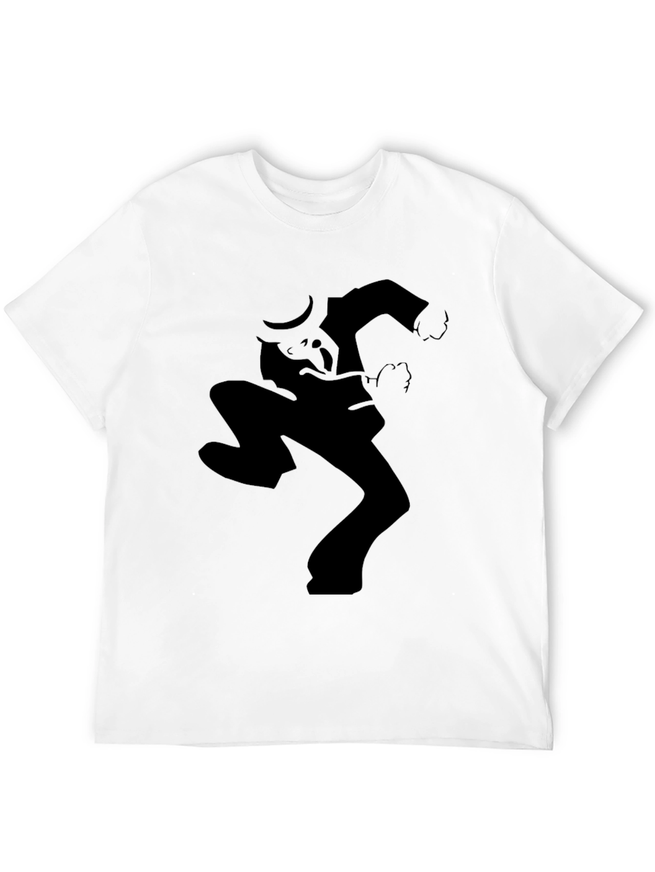 Ska Dancing Man Black Graphic Tee Shirt