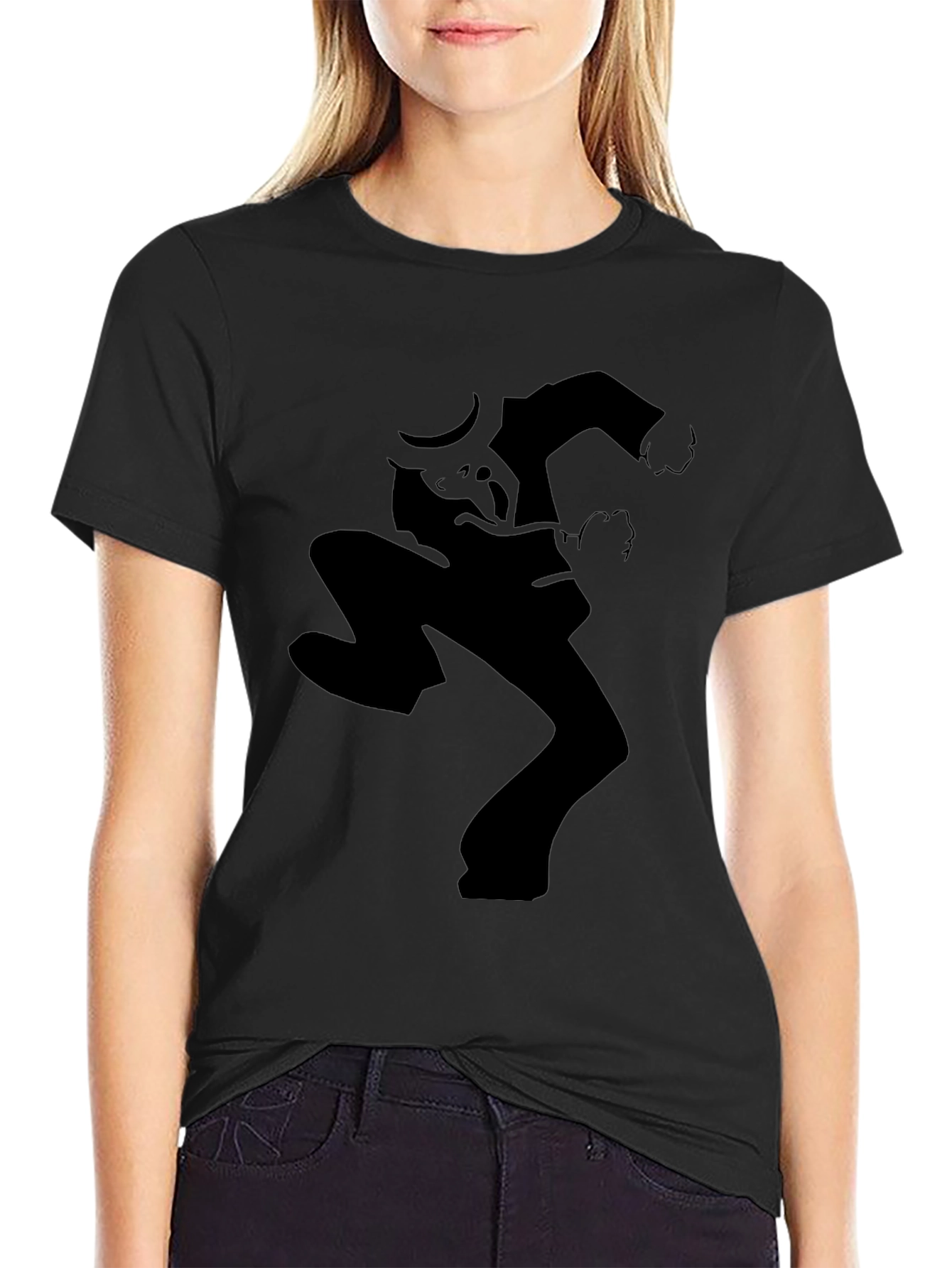 Ska Dancing Man Black Graphic Tee Shirt