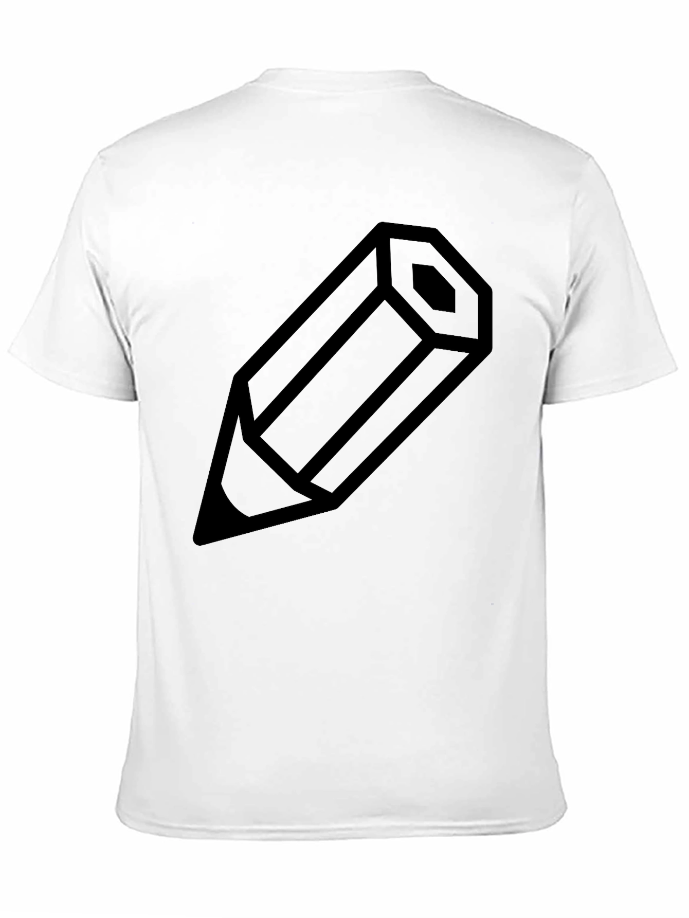 Pencil Graphic Tee - Minimalist Design