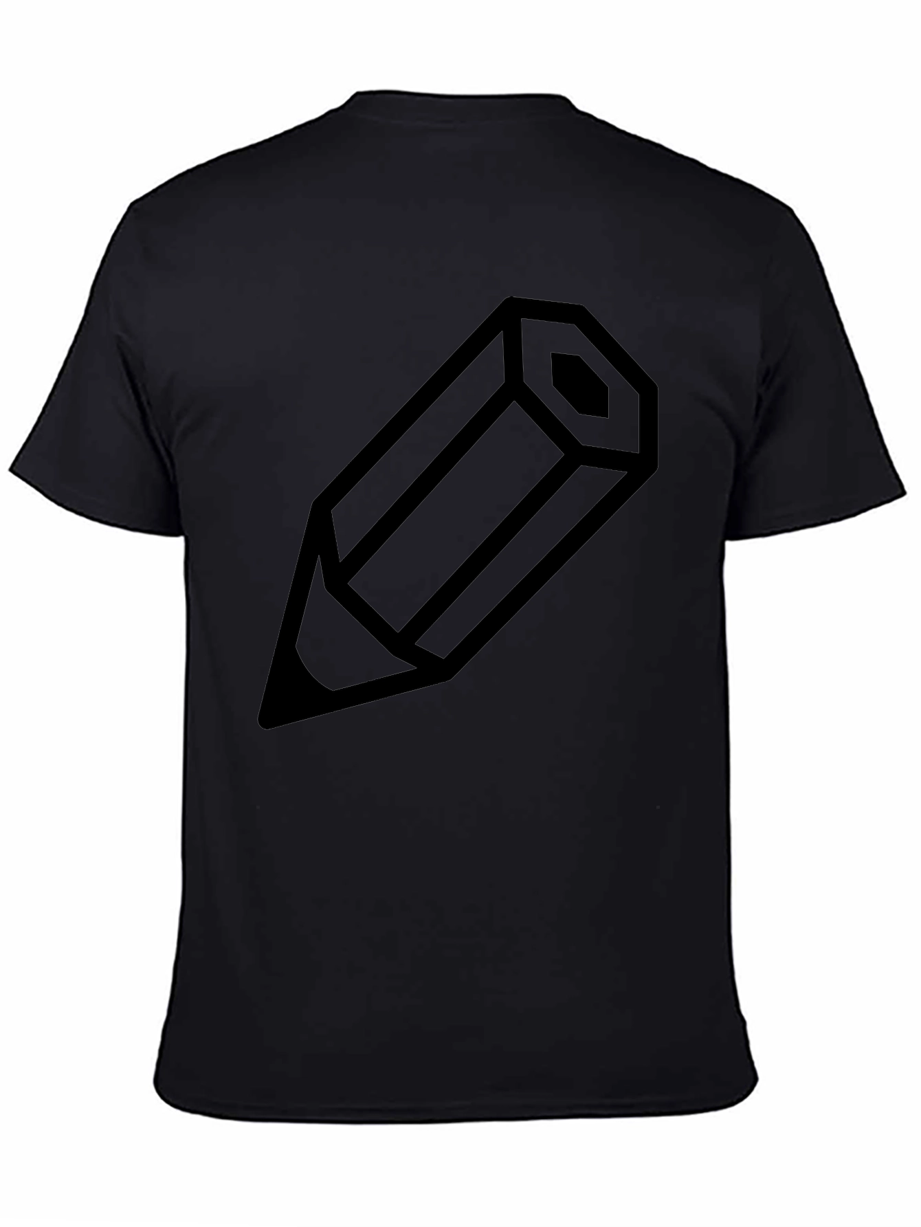 Pencil Graphic Tee - Minimalist Design