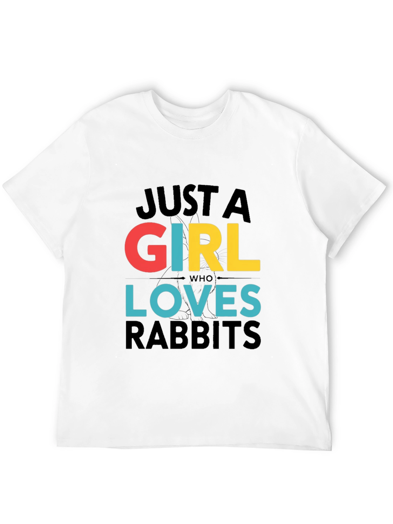 Just a Girl Who Loves Rabbits Graphic Tee