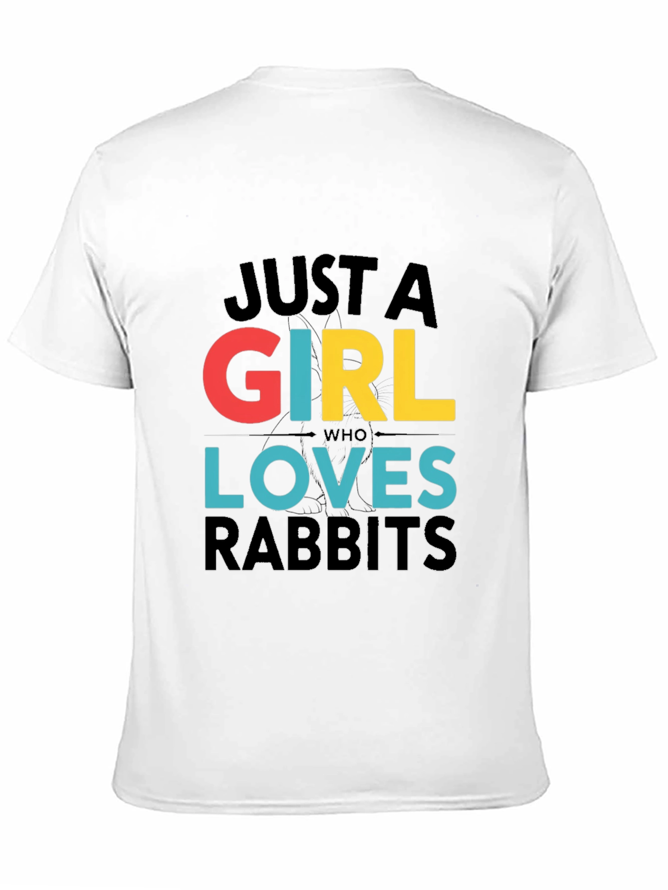 Just a Girl Who Loves Rabbits Graphic Tee