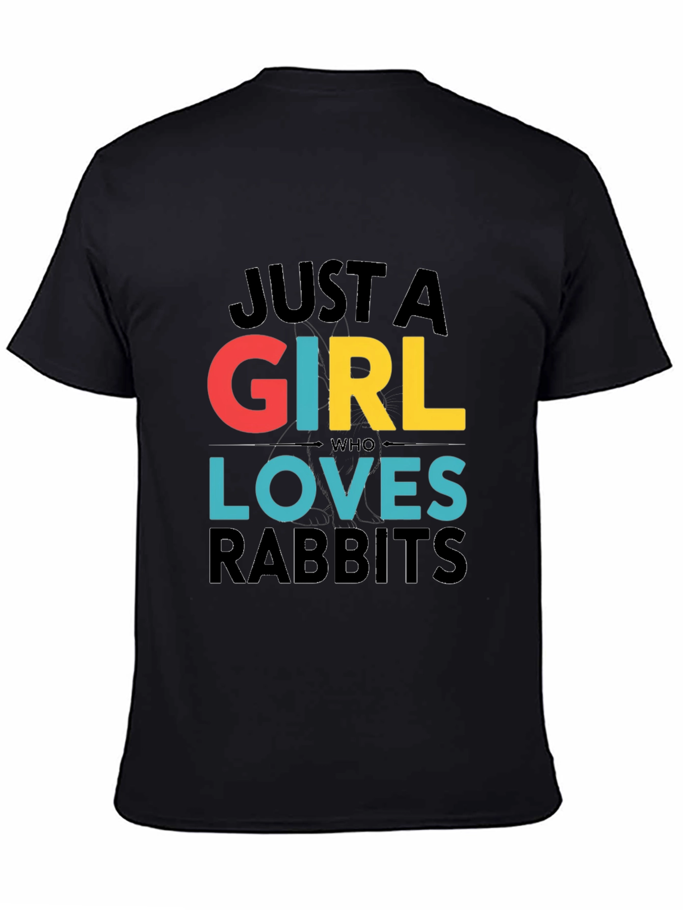 Just a Girl Who Loves Rabbits Graphic Tee