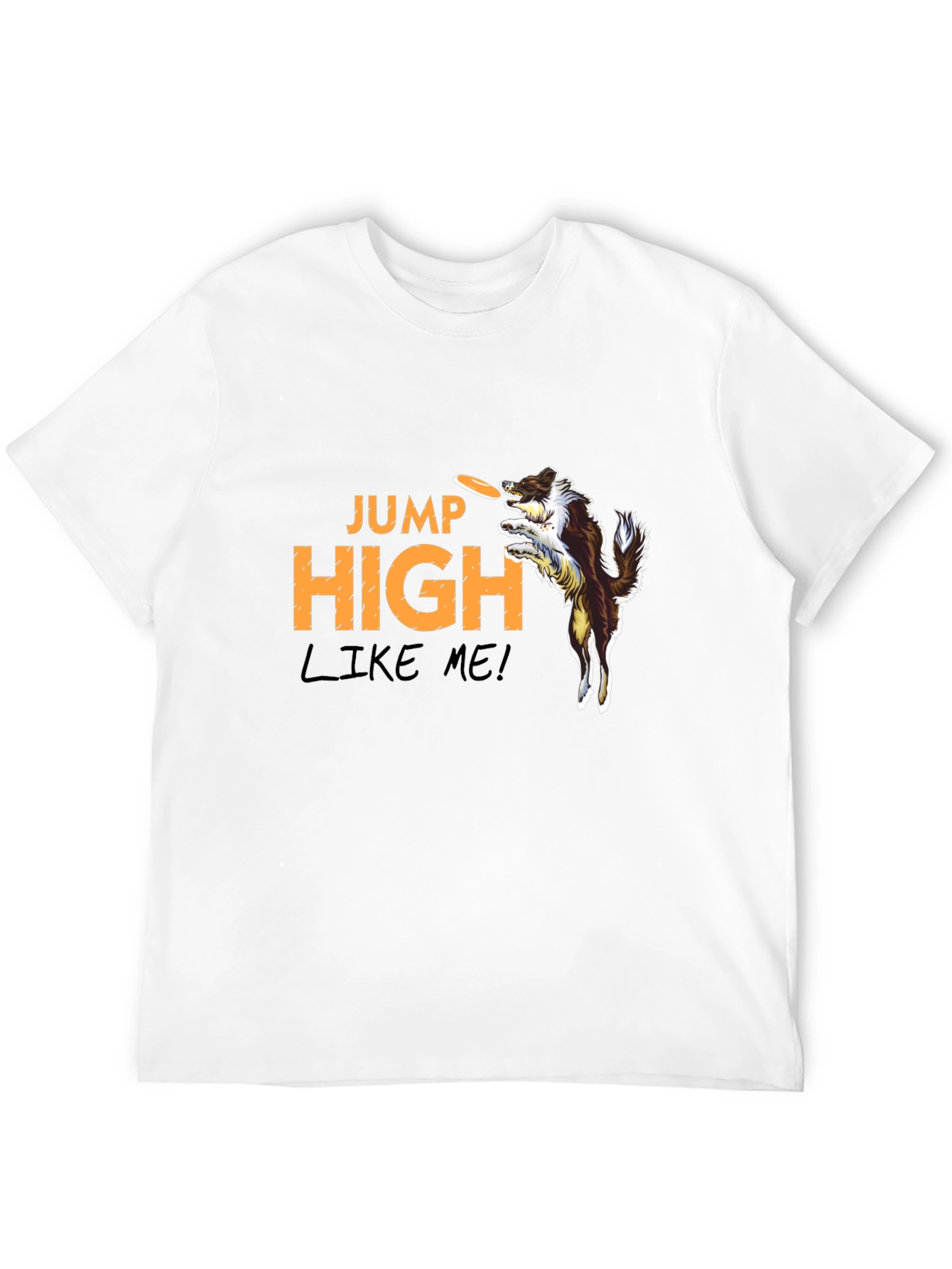 Jump High Dog Graphic T-Shirt