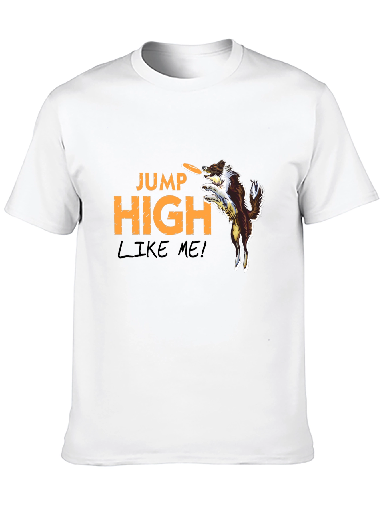 Jump High Dog Graphic T-Shirt