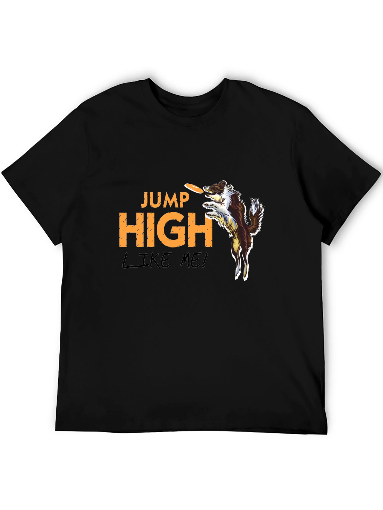Jump High Dog Graphic T-Shirt