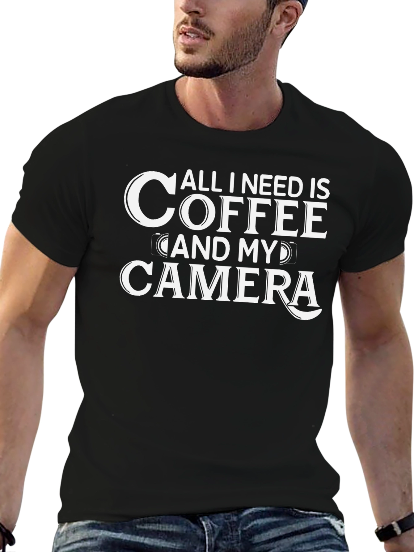 Coffee and Camera Graphic Tee