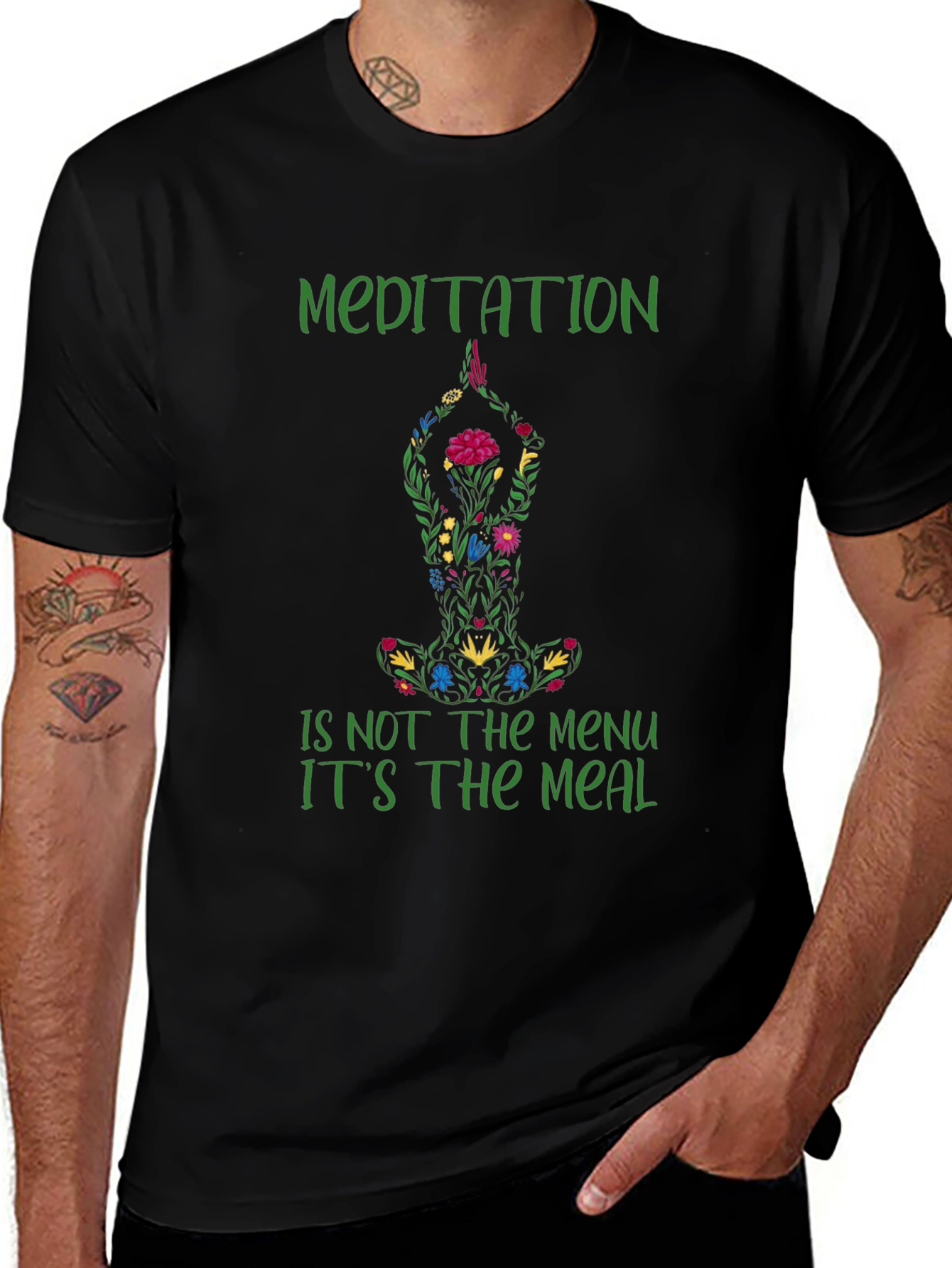Meditation Meal T-Shirt - Relax & Nourish Your Soul