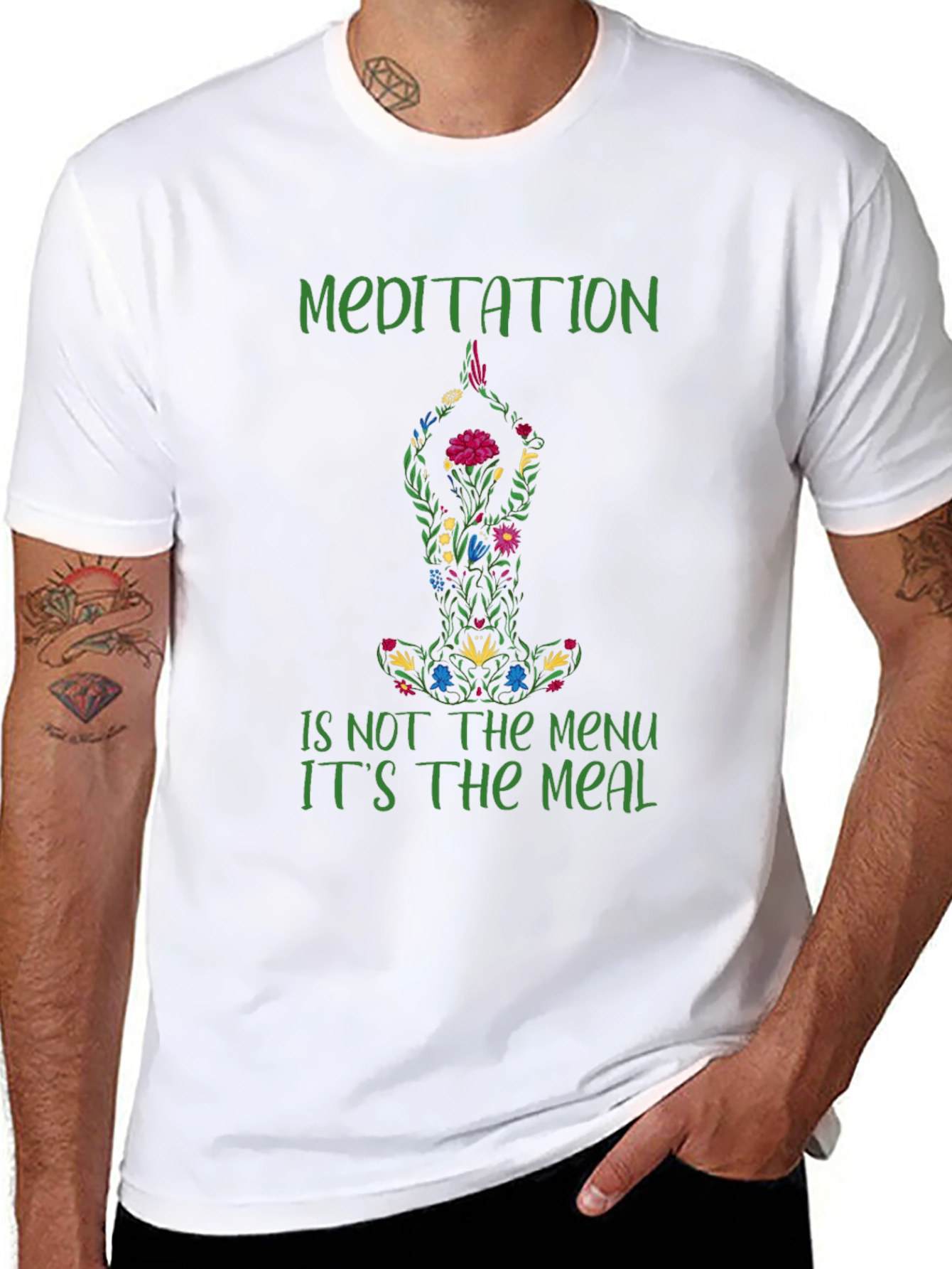 Meditation Meal T-Shirt - Relax & Nourish Your Soul
