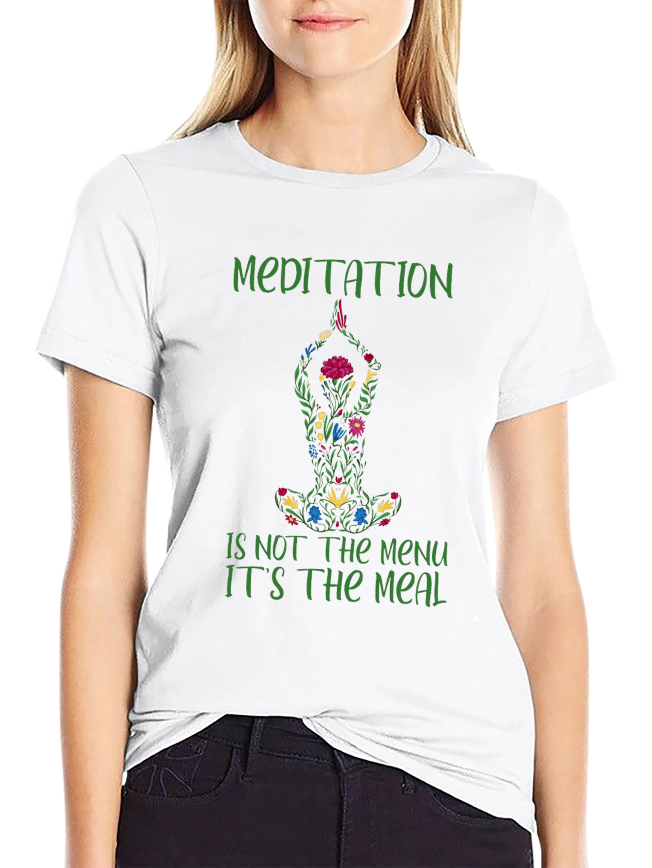 Meditation Meal T-Shirt - Relax & Nourish Your Soul