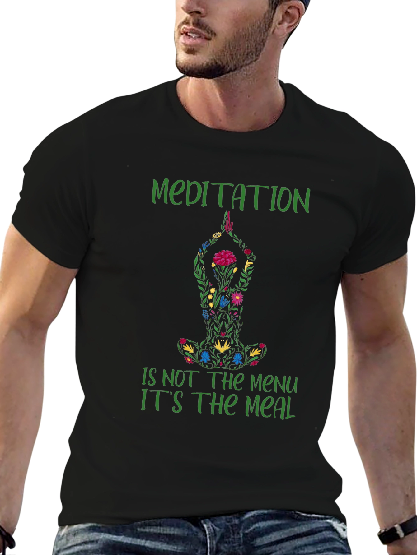 Meditation Meal T-Shirt - Relax & Nourish Your Soul