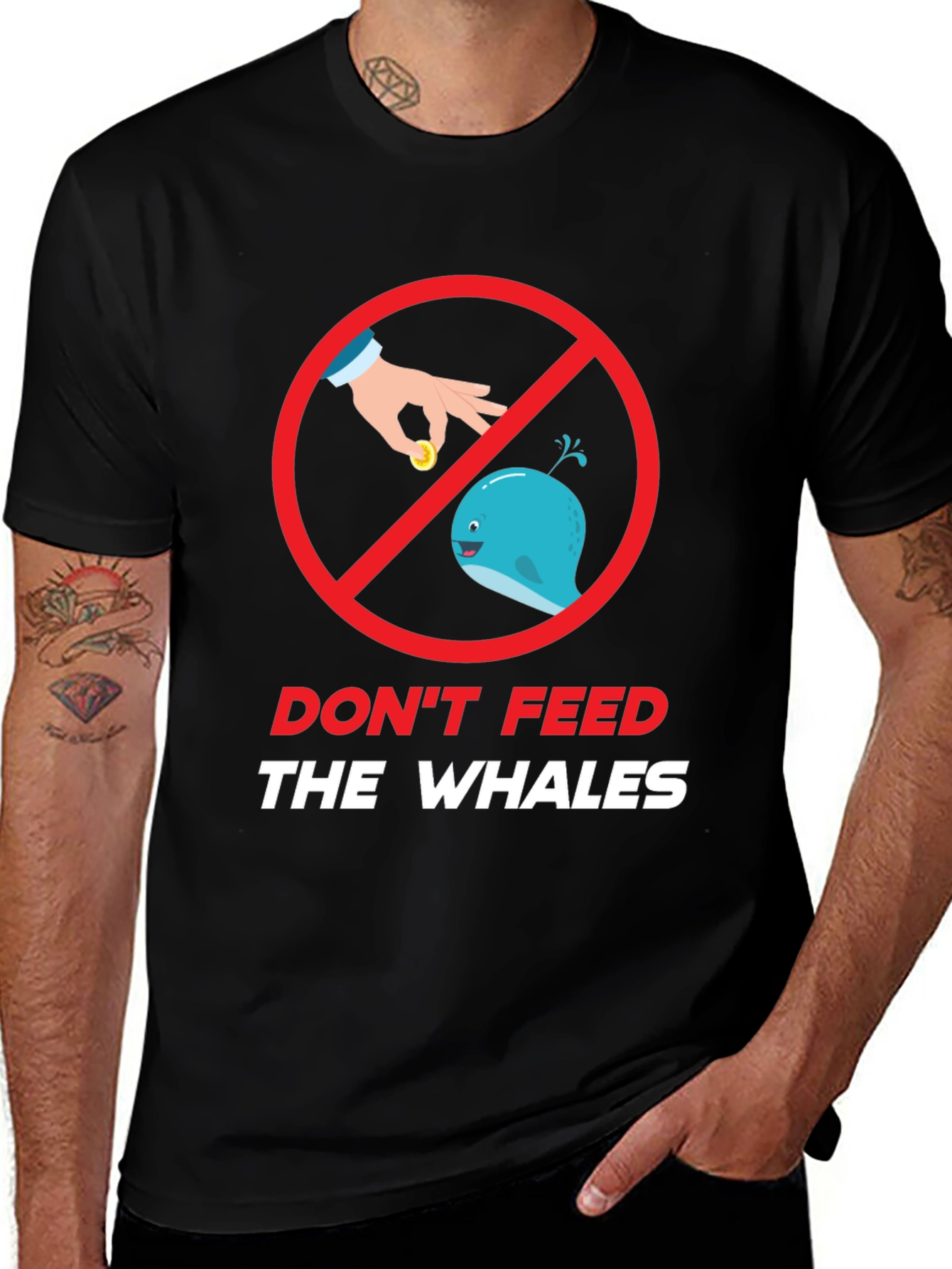 Dont Feed The Whales Graphic Tee