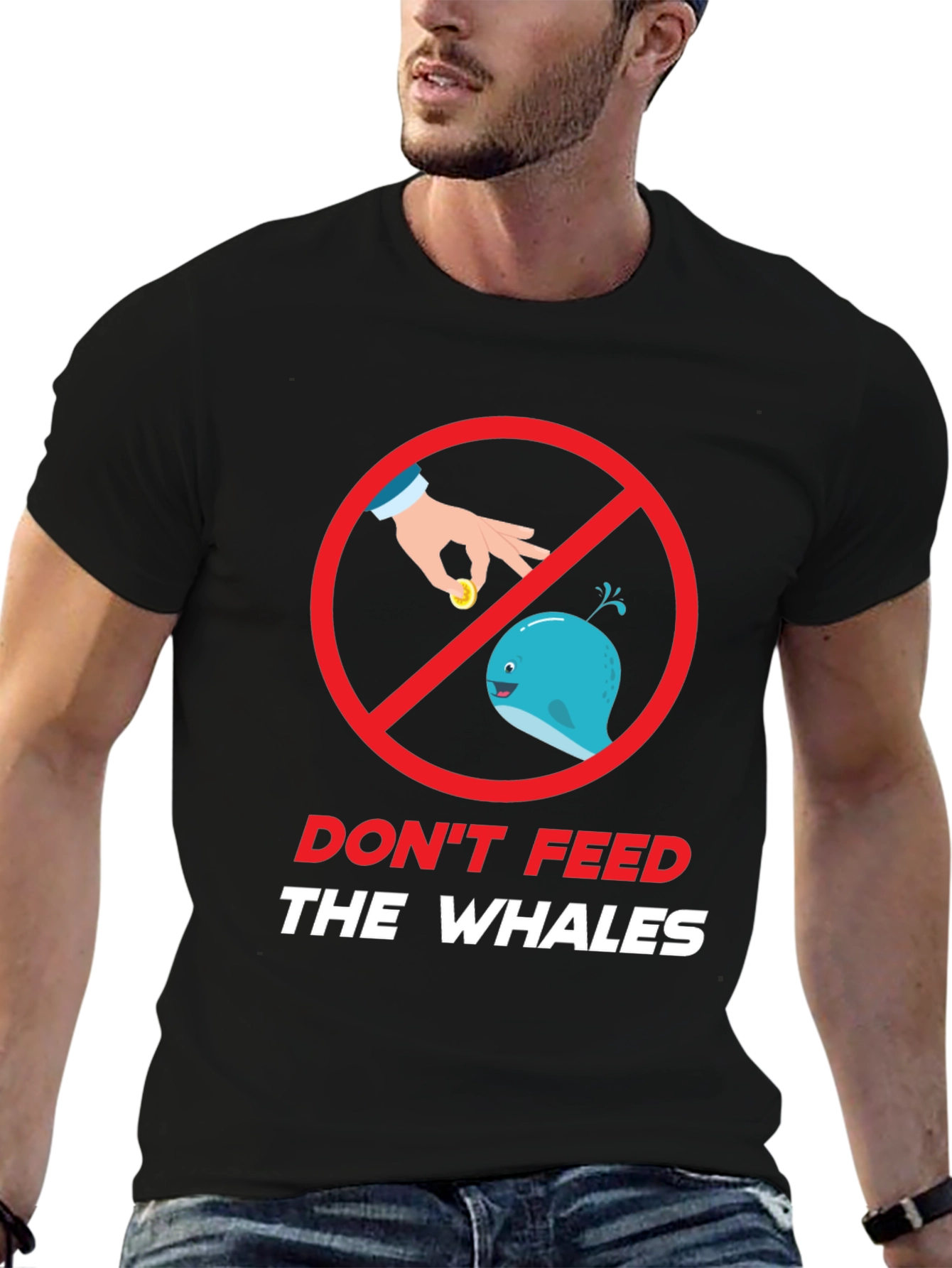 Dont Feed The Whales Graphic Tee