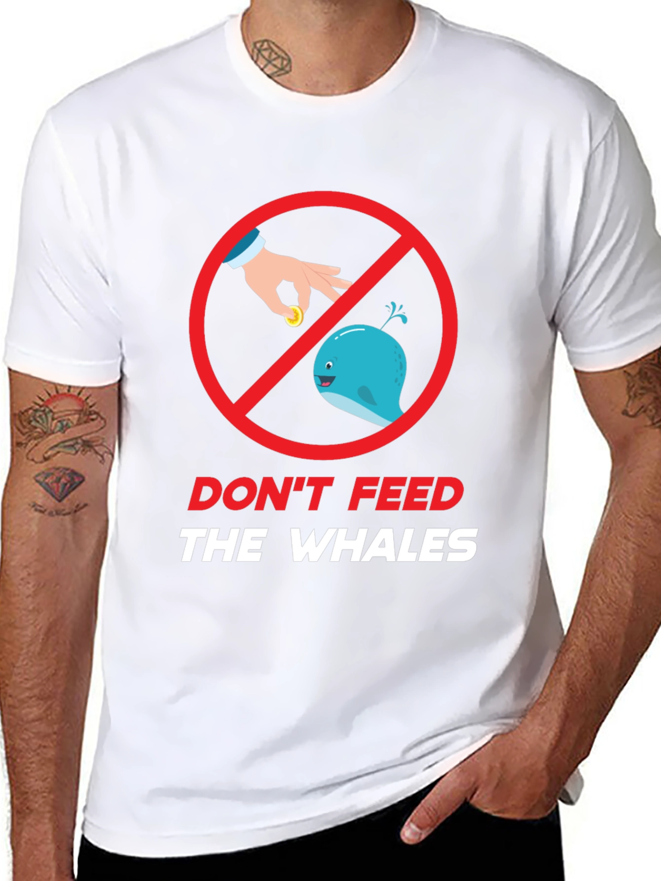 Dont Feed The Whales Graphic Tee
