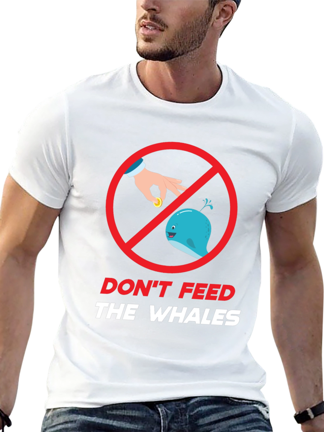 Dont Feed The Whales Graphic Tee