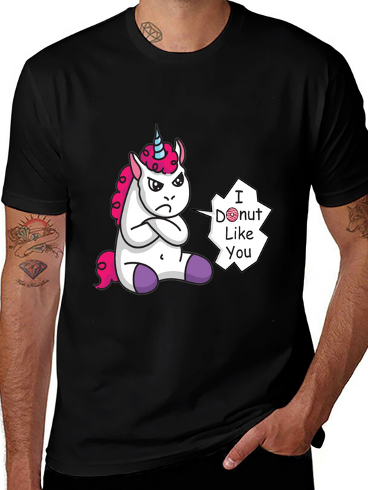 Funny Unicorn I Donut Like You Graphic Tee