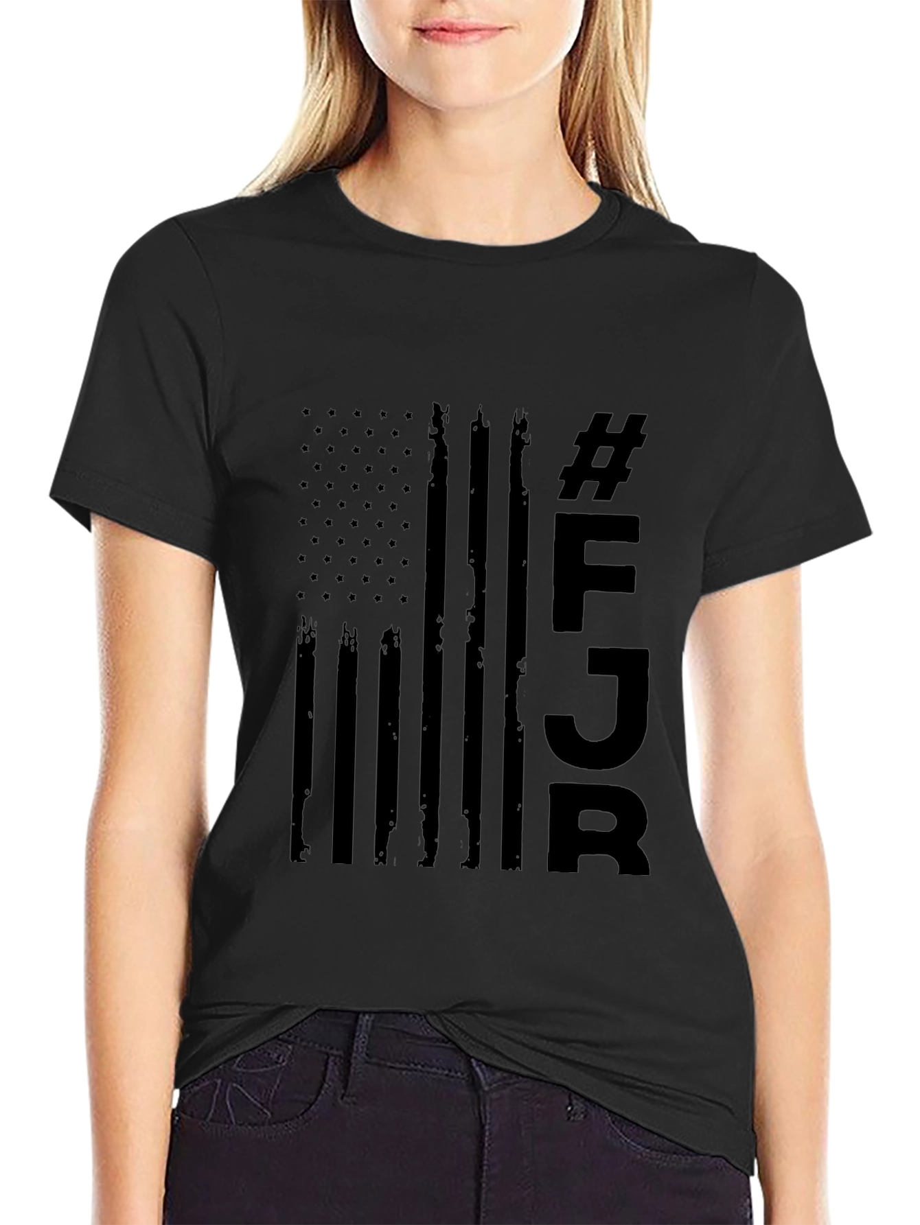 Black FJB Graphic Tee - Patriotic Style