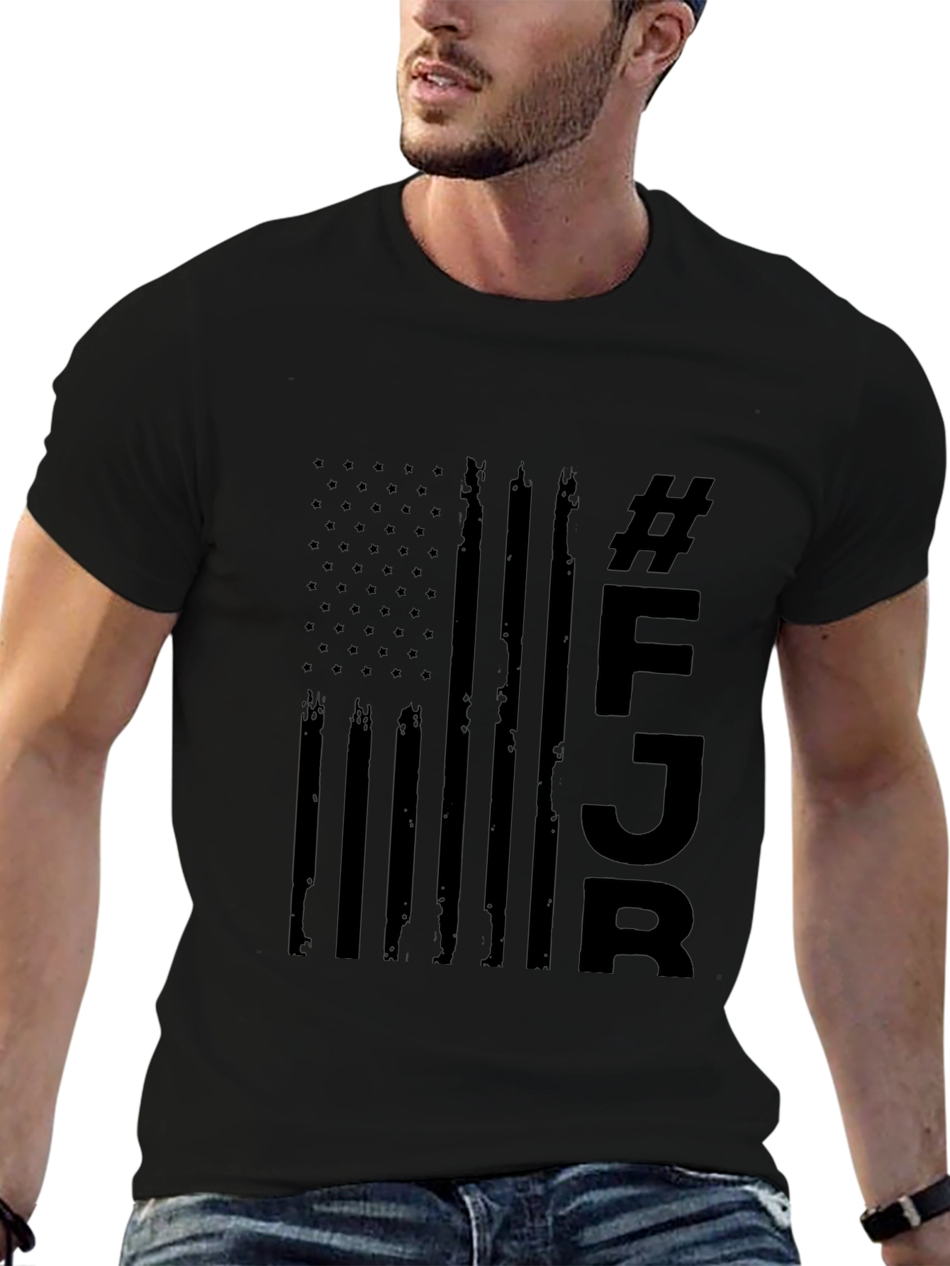 Black FJB Graphic Tee - Patriotic Style