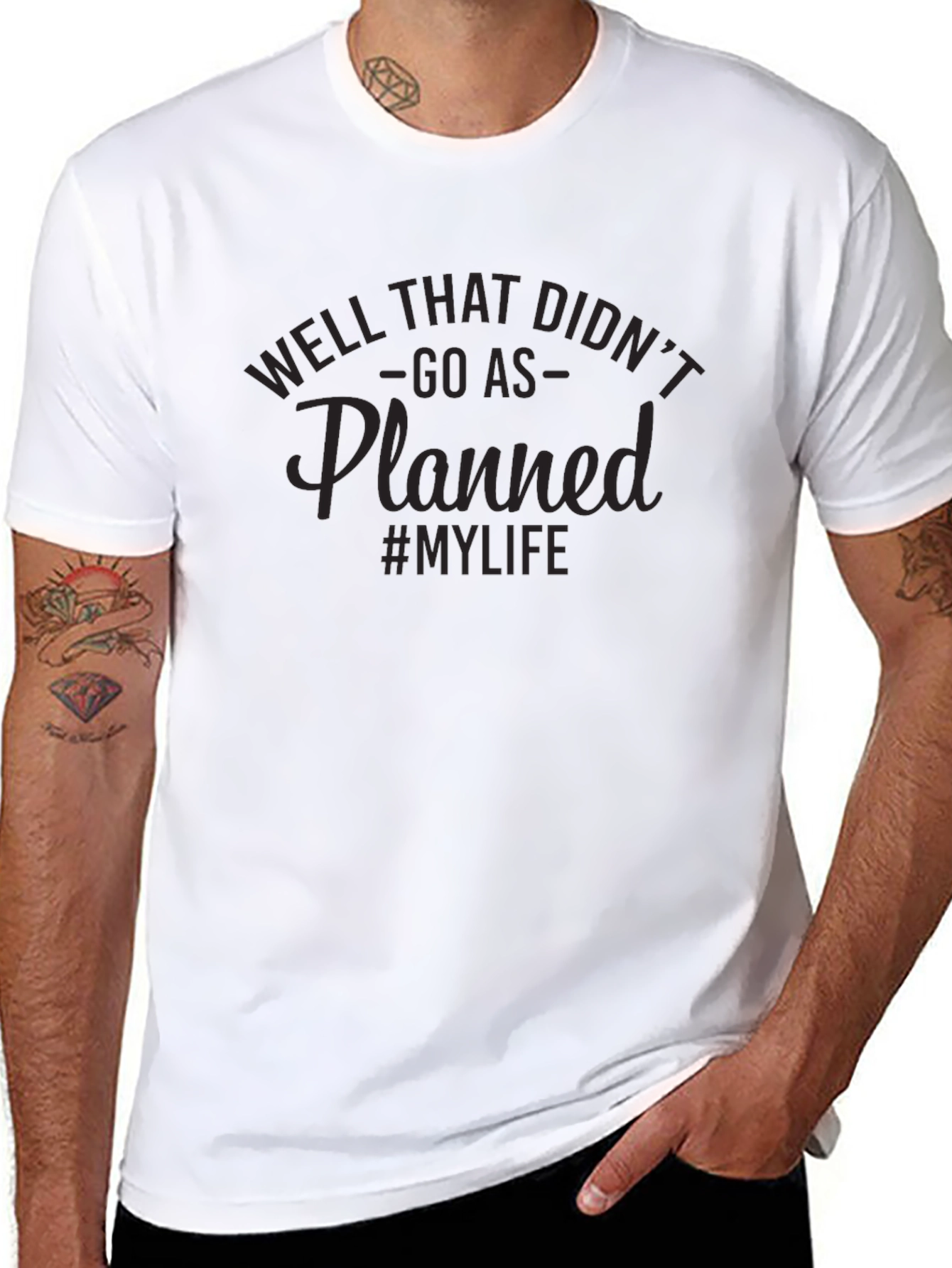 Well That Didnt Go As Planned T-Shirt - Mens