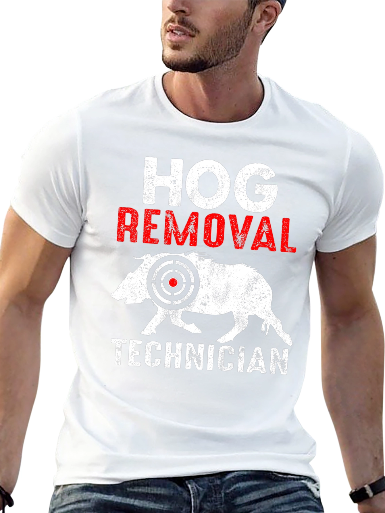 Hog Removal Technician Graphic Tee - Hunting Apparel