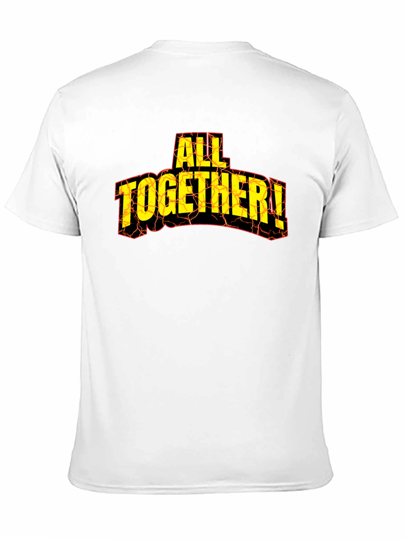 All Together! Graphic Print Tee - Black Cotton T-Shirt