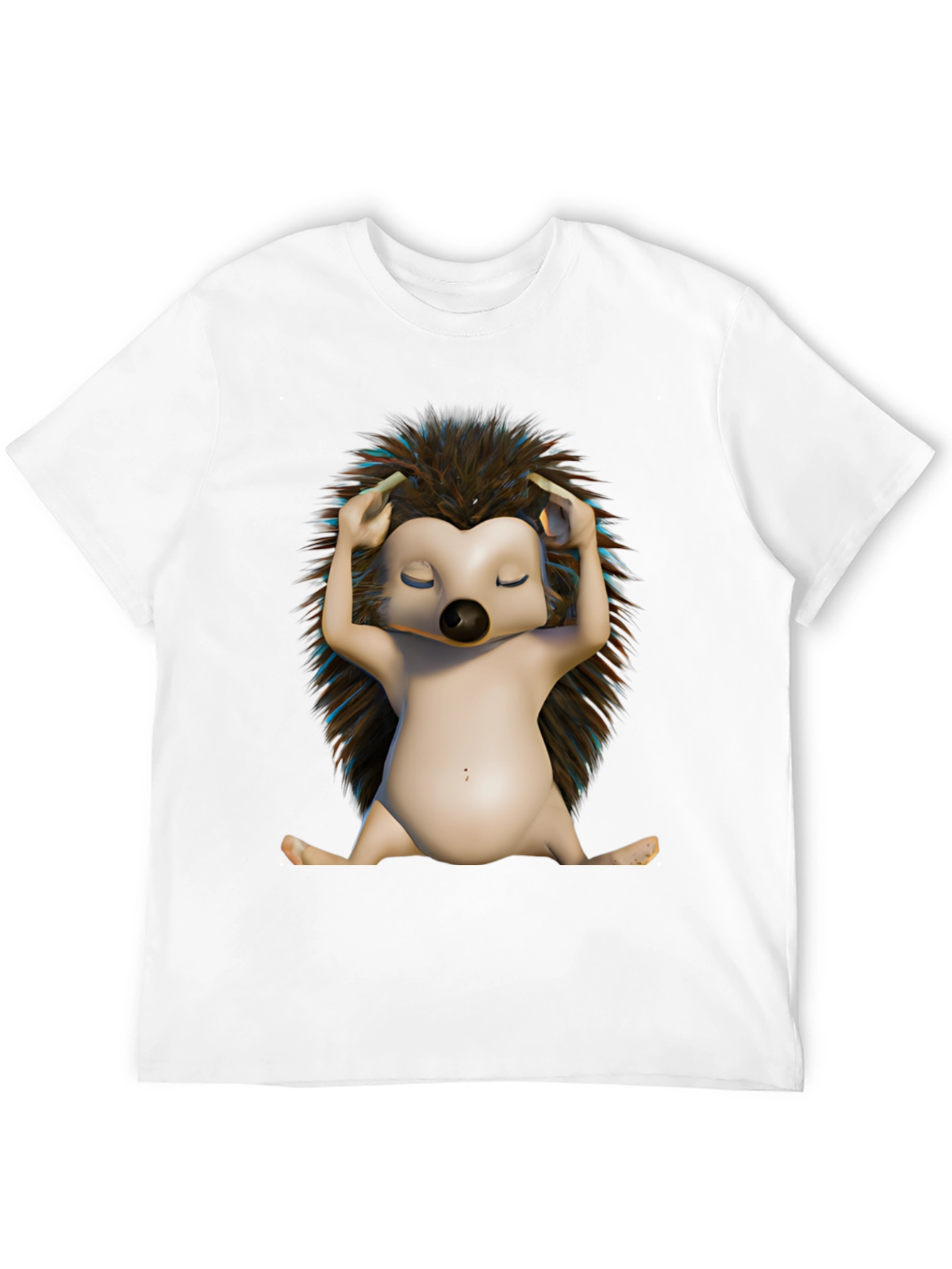 Relaxed Hedgehog T-Shirt - Unique Graphic Tee