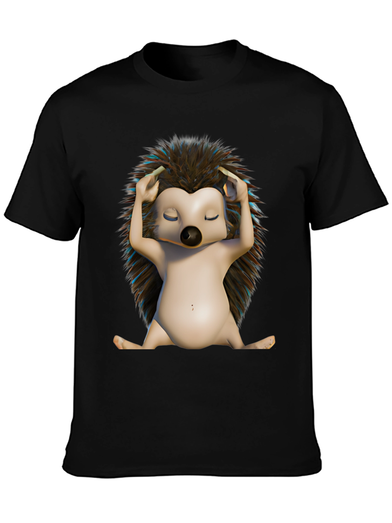 Relaxed Hedgehog T-Shirt - Unique Graphic Tee