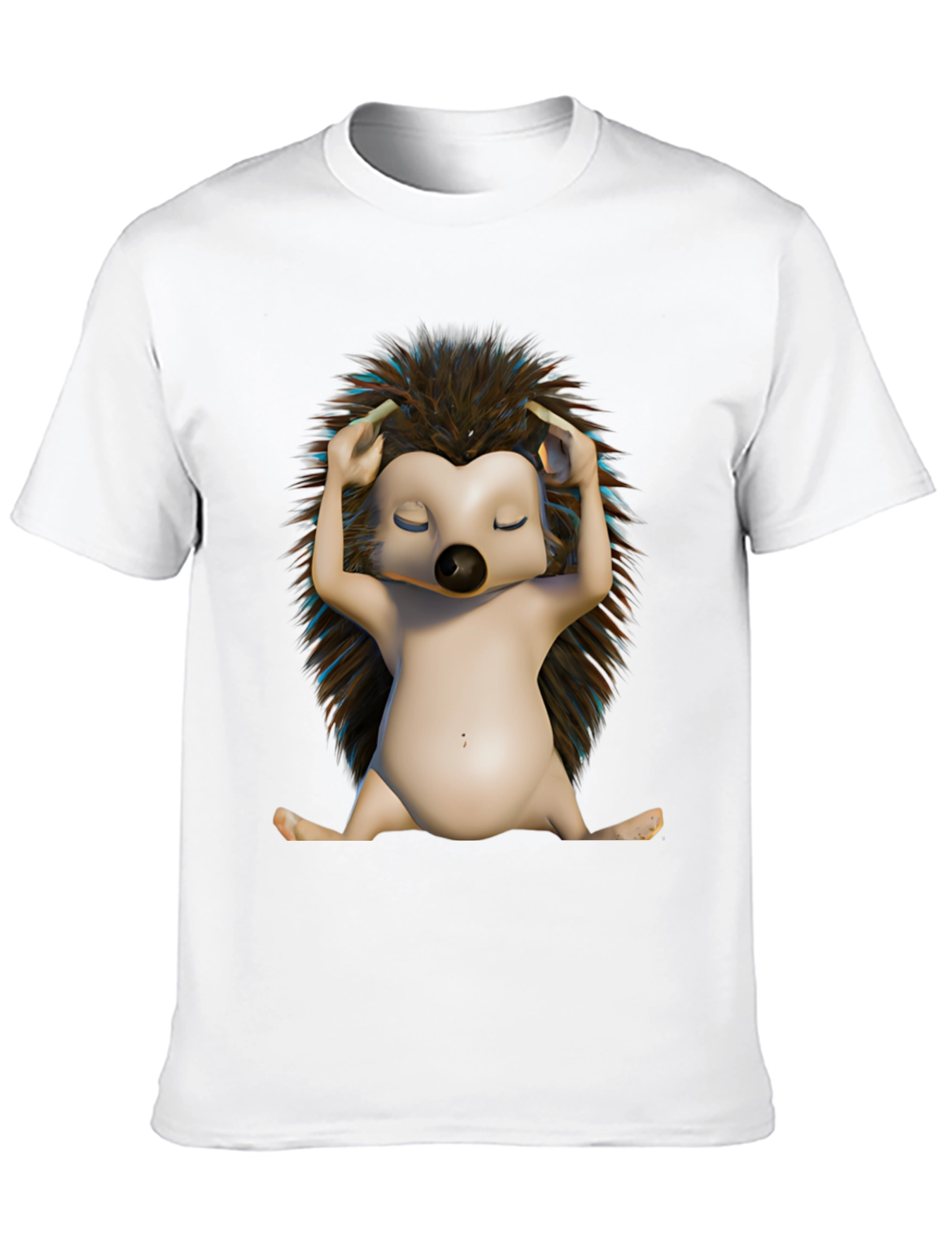 Relaxed Hedgehog T-Shirt - Unique Graphic Tee