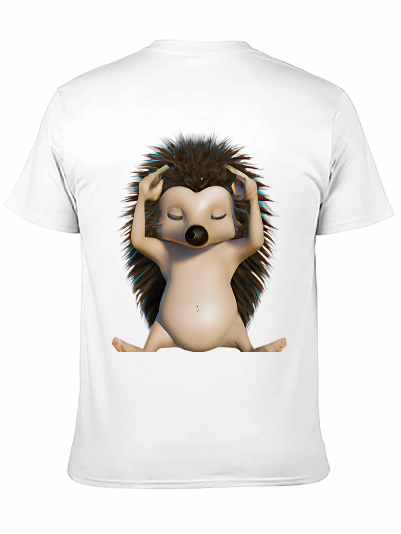 Relaxed Hedgehog T-Shirt - Unique Graphic Tee