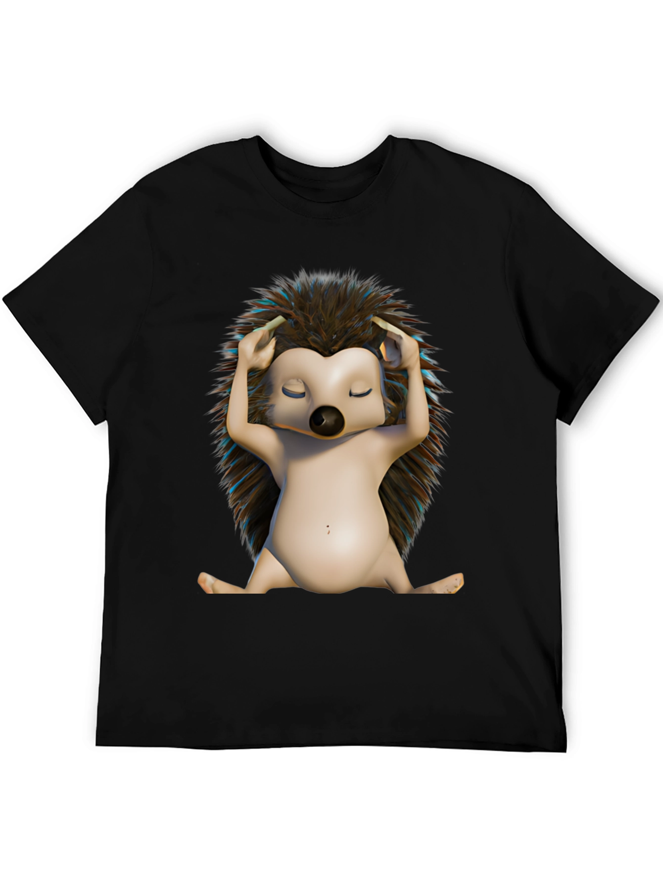 Relaxed Hedgehog T-Shirt - Unique Graphic Tee