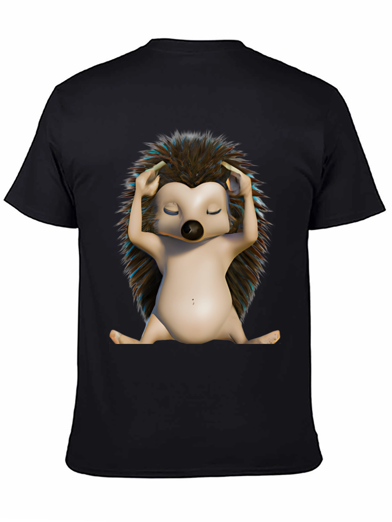 Relaxed Hedgehog T-Shirt - Unique Graphic Tee