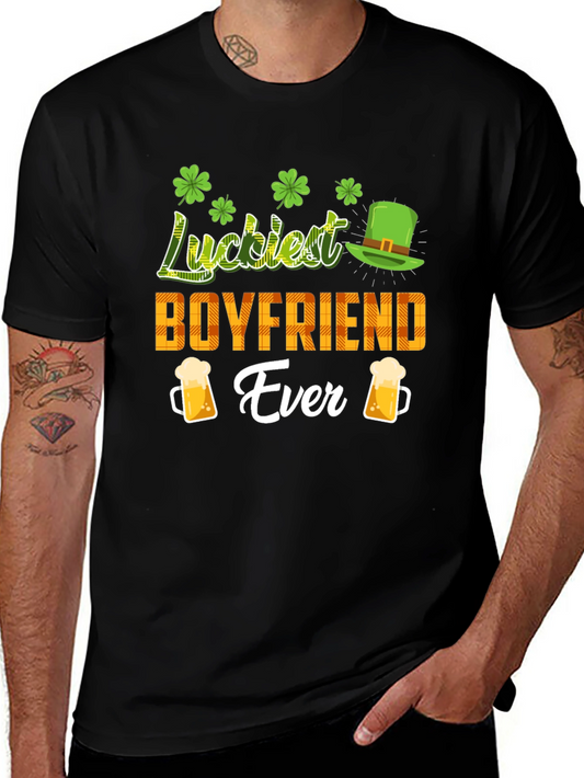 Luckiest Boyfriend Ever St. Patricks Day Tee