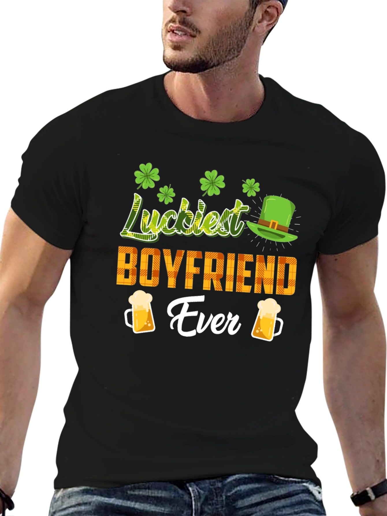 Luckiest Boyfriend Ever St. Patricks Day Tee
