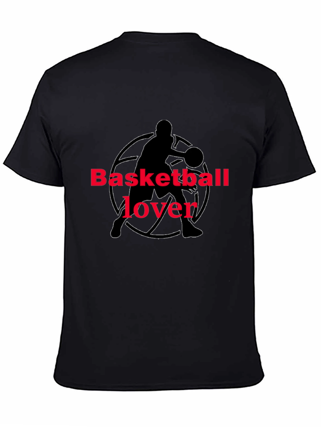 Basketball Lover Graphic Tee - Black