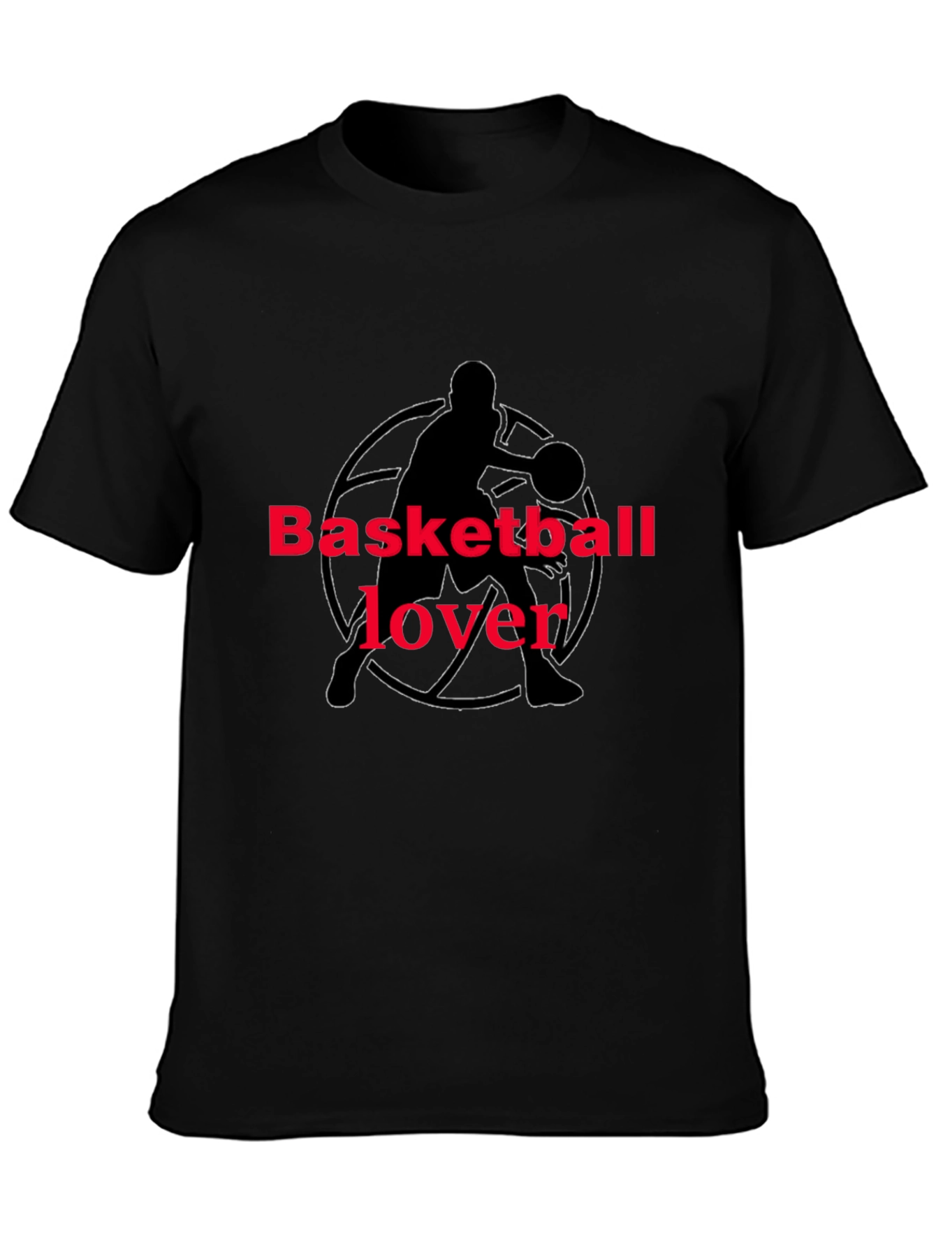 Basketball Lover Graphic Tee - Black