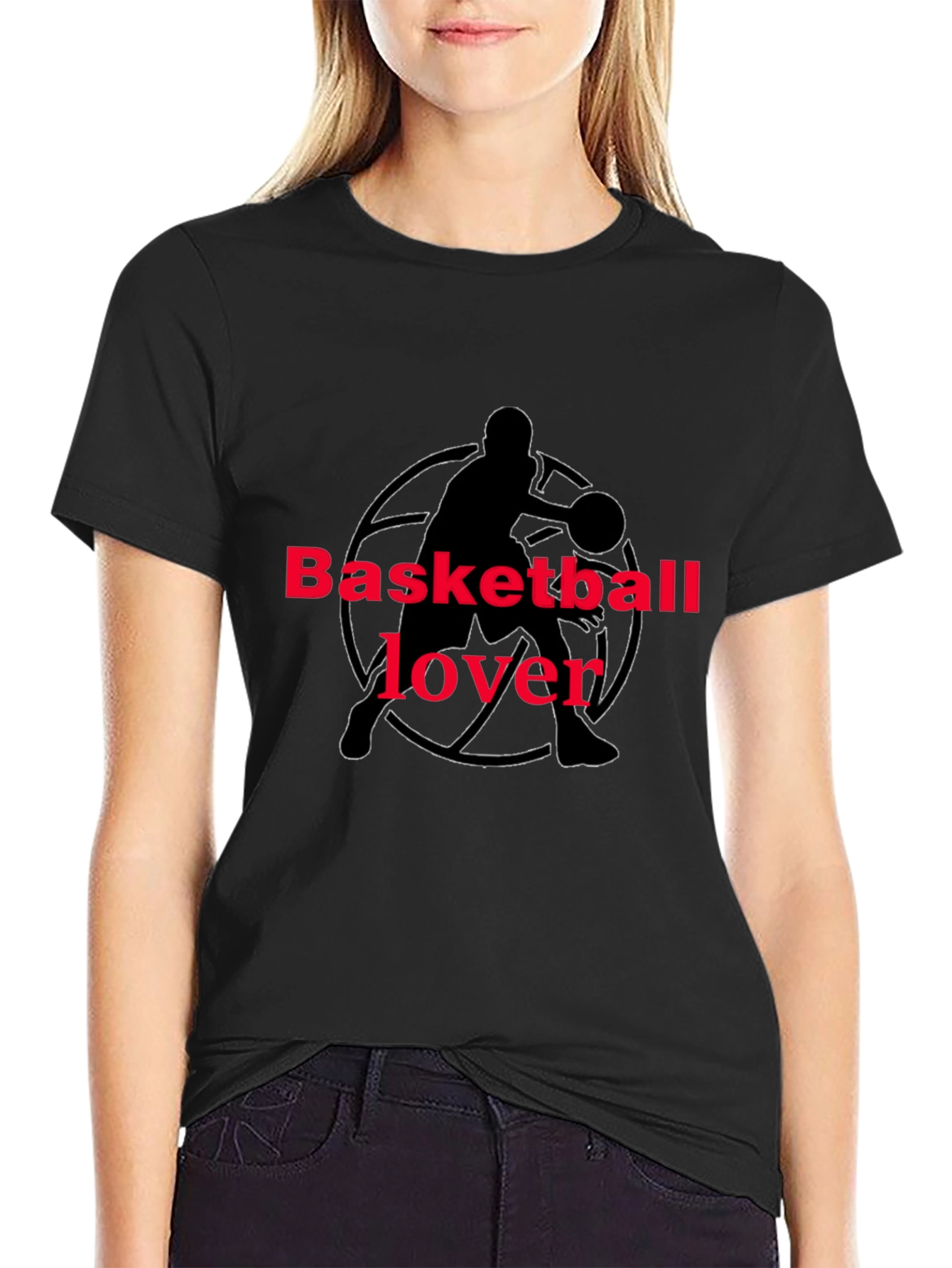 Basketball Lover Graphic Tee - Black