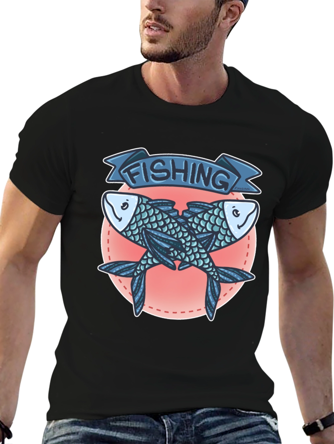 Fishing Graphic T-Shirt - Unique Angling Design
