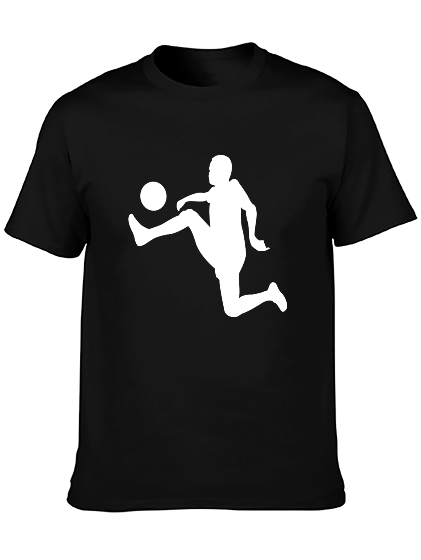 Soccer Kick Black T-Shirt