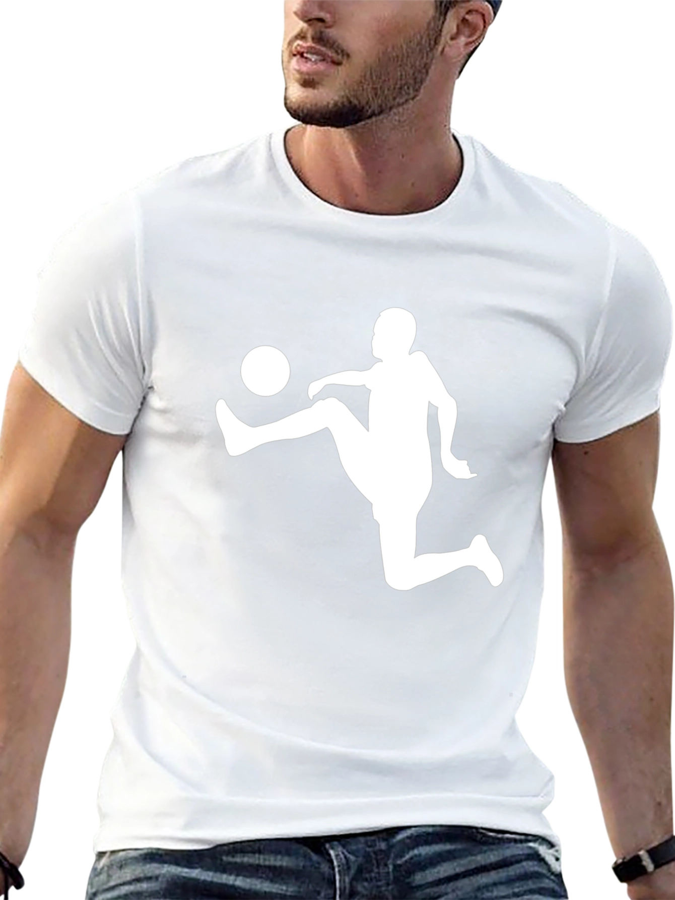 Soccer Kick Black T-Shirt