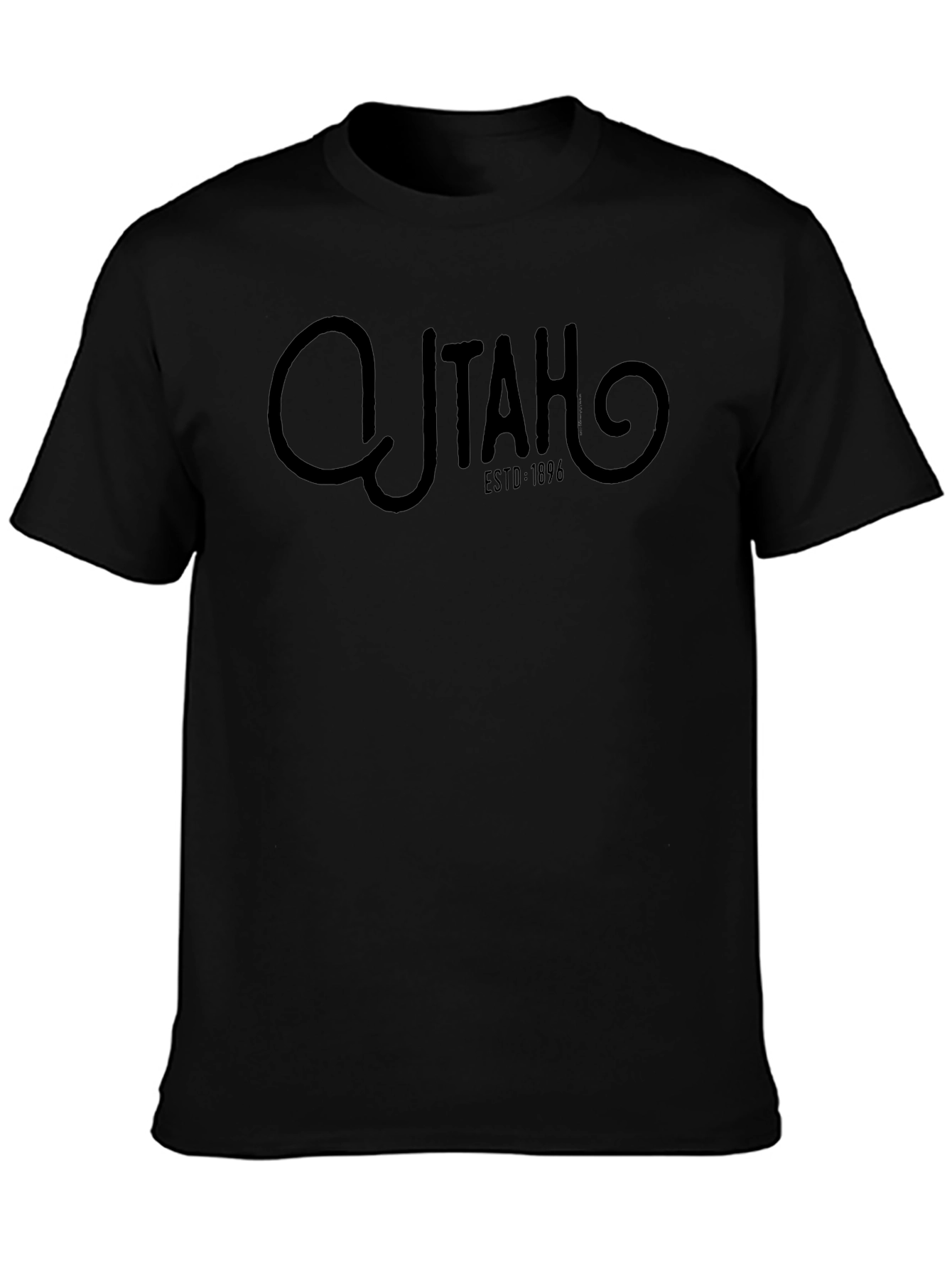 Utah ESTD 1896 Graphic Tee - Classic Black T-Shirt