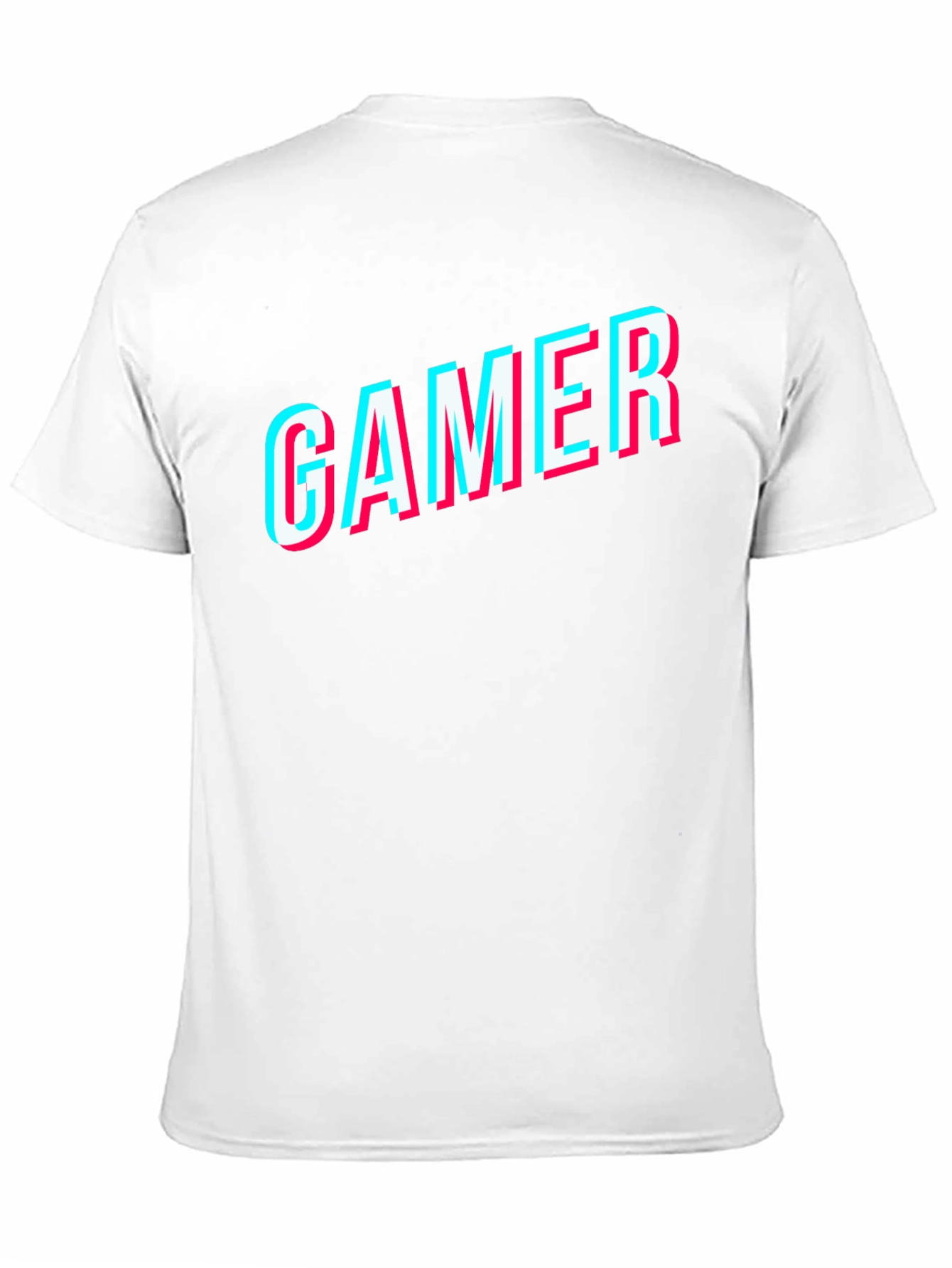 Gamer Glitch Style Black T-Shirt