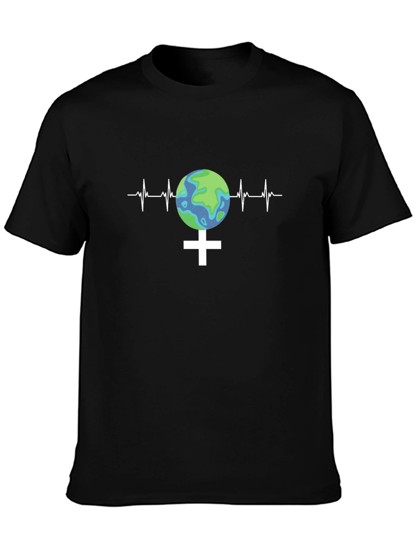 Earth Vitality Tee - Planet Heartbeat T-Shirt